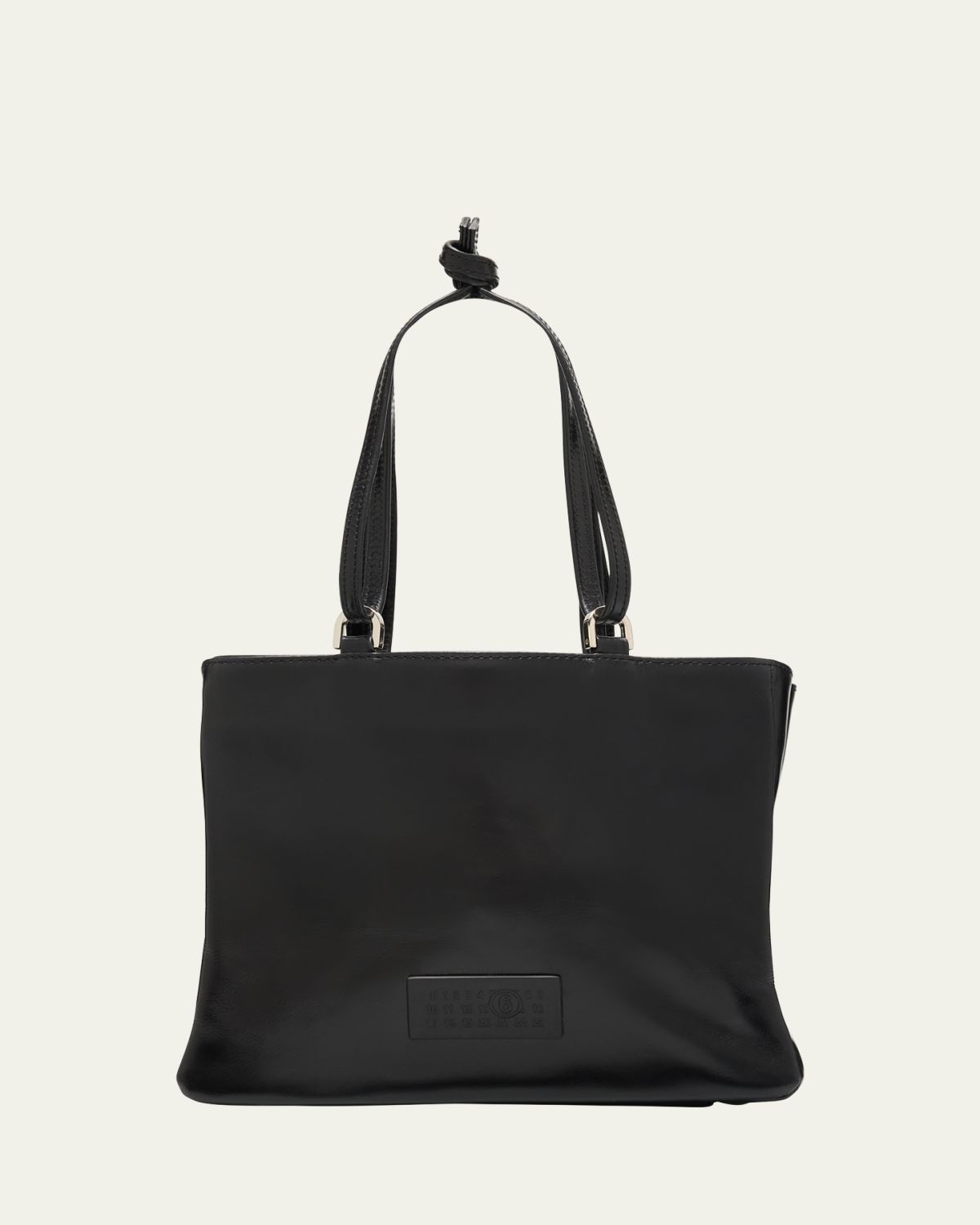 MM6 Maison Margiela Numeric East-West Leather Tote Bag