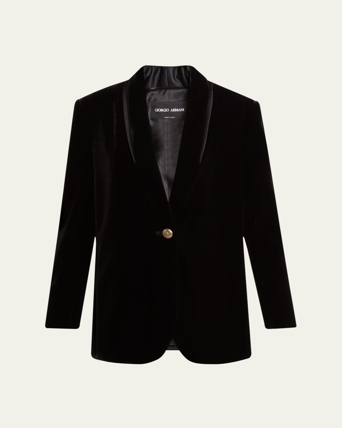 Giorgio Armani Relaxed Velvet Tuxedo Jacket