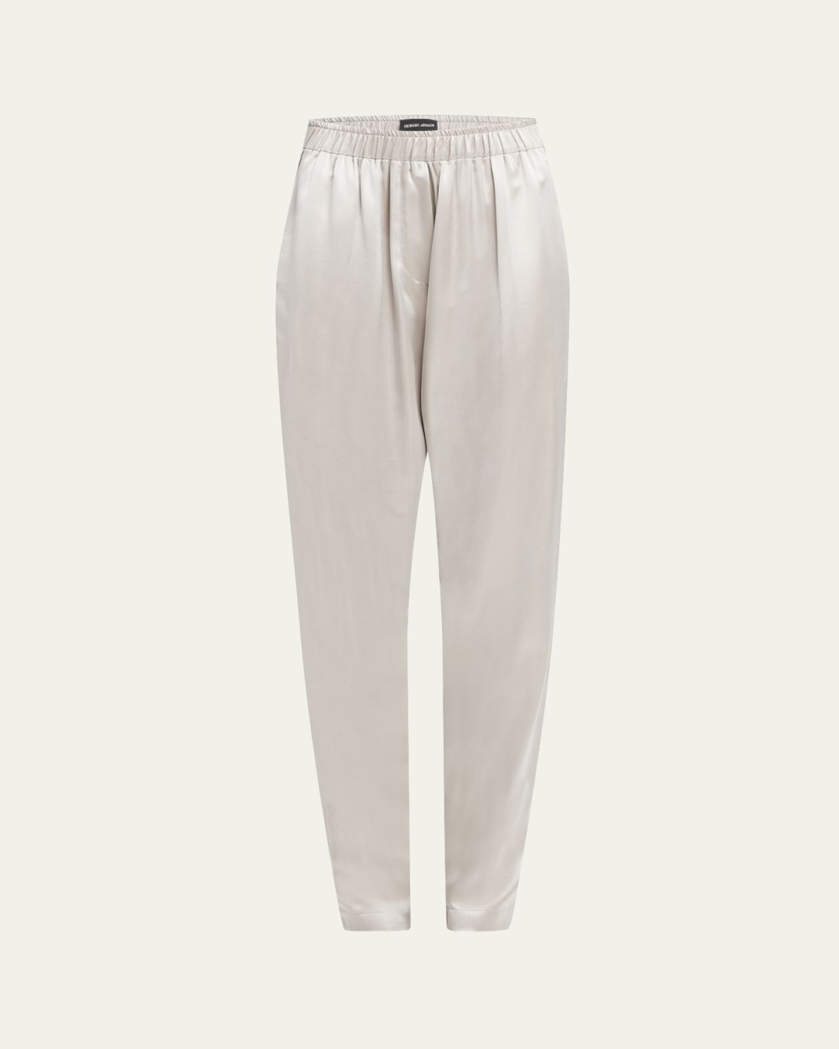 Giorgio Armani Pull-On Silk Trousers