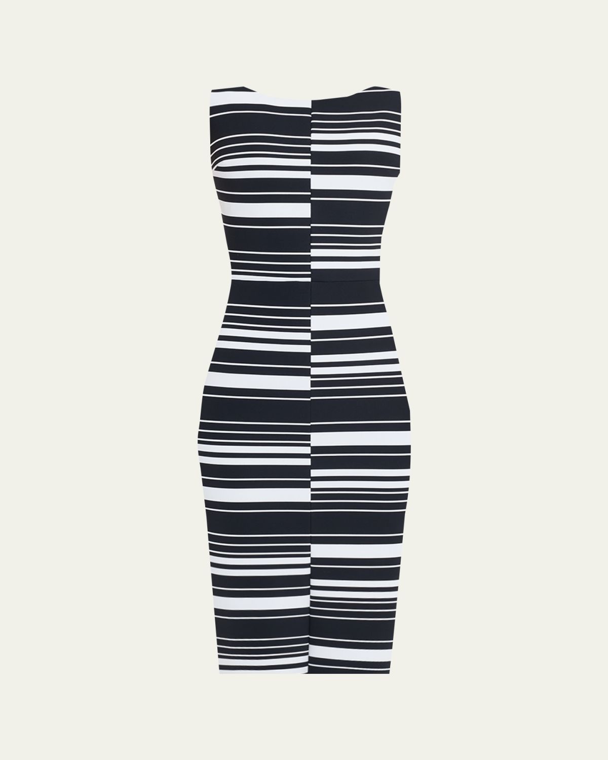 Chiara Boni La Petite Robe Striped Bodycon Midi Dress
