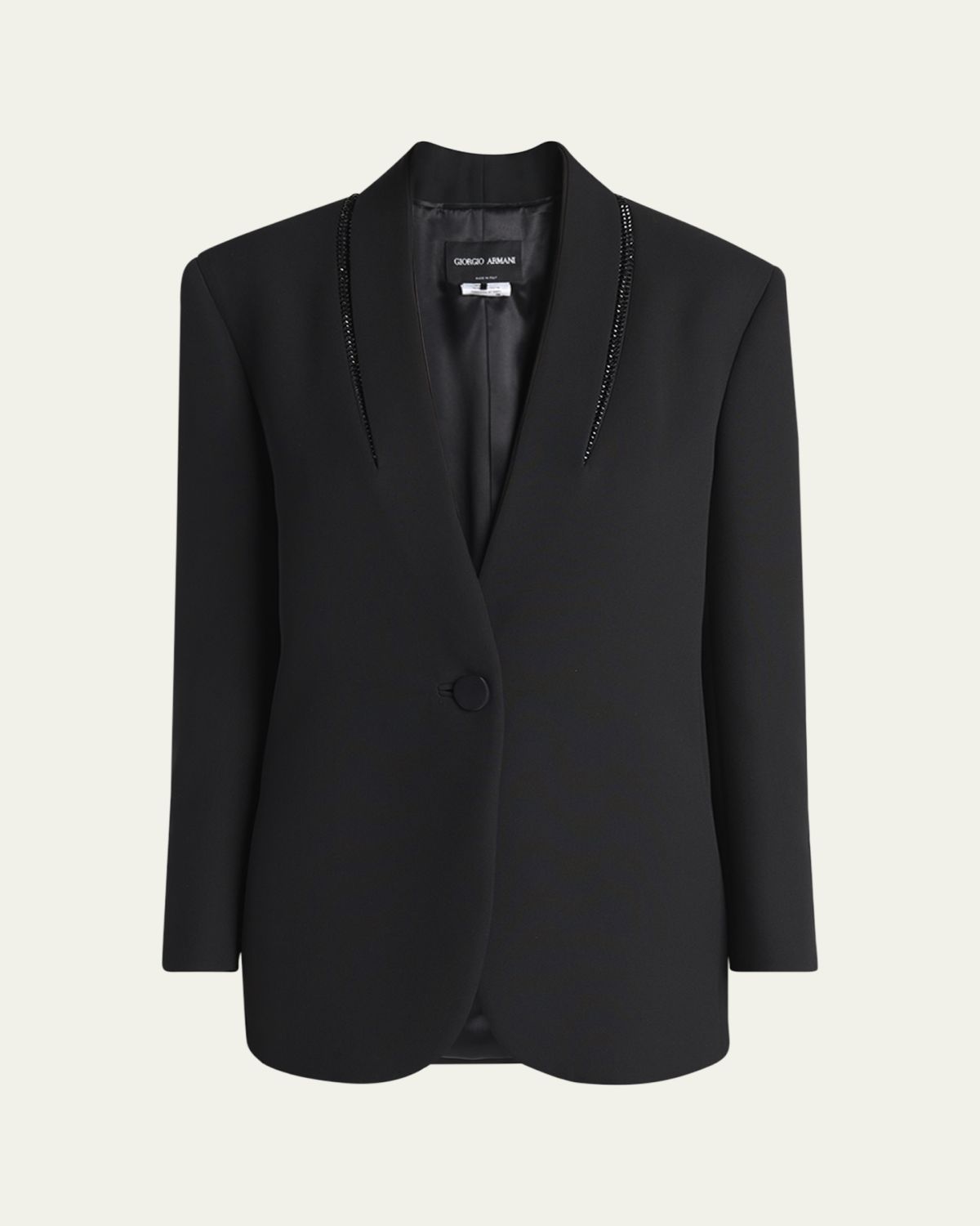 Giorgio Armani Beaded Silk Tuxedo Jacket | Thumbnail 6