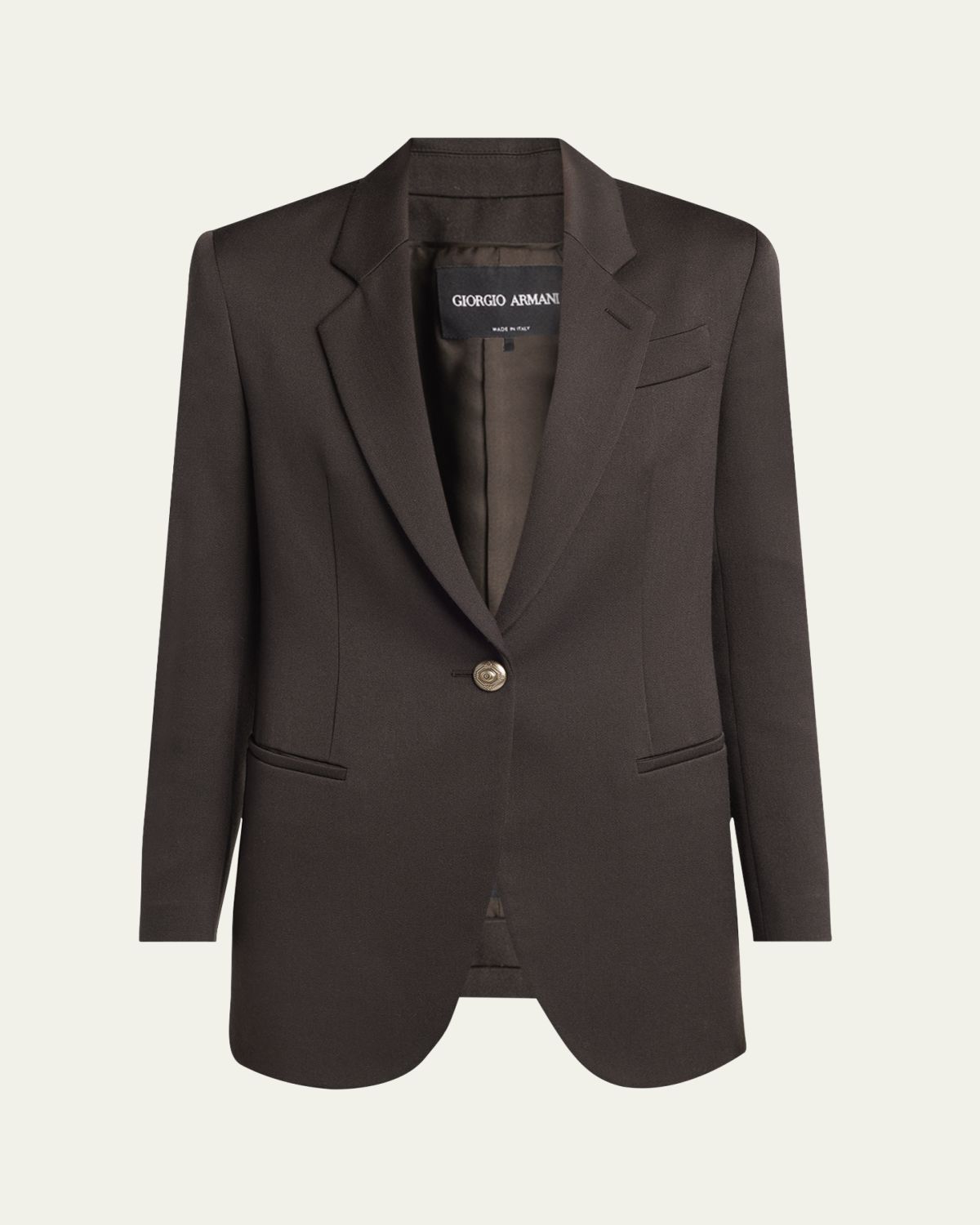 Giorgio Armani Virgin Wool Single-Breasted Blazer | Thumbnail 6 Giorgio Armani Virgin Wool Single-Breasted Blazer | Thumbnail 6
