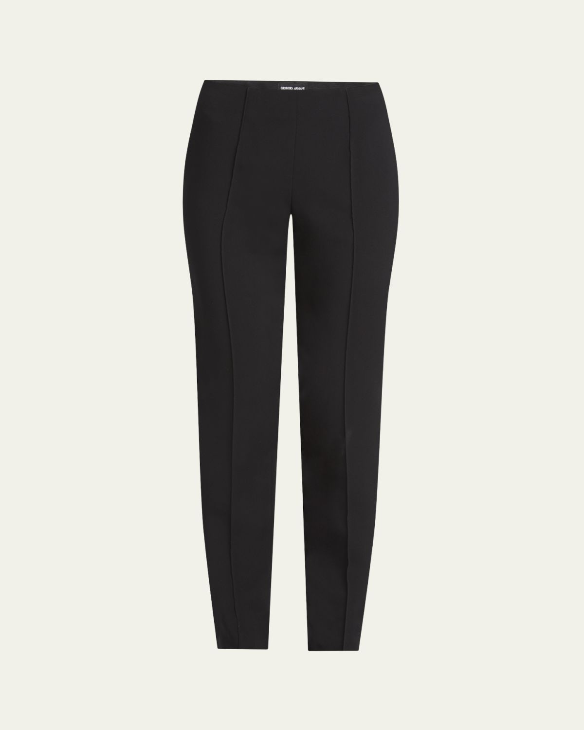 Giorgio Armani Pintuck Slim-Leg Cady Trousers