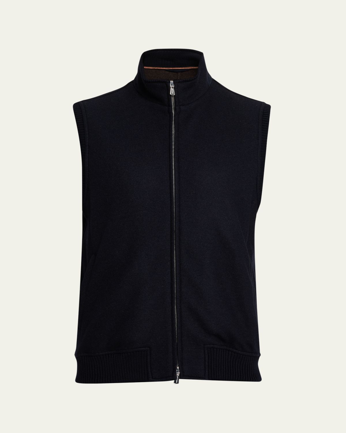 Mandelli Men's Jersey Cashmere Full-Zip Blouson