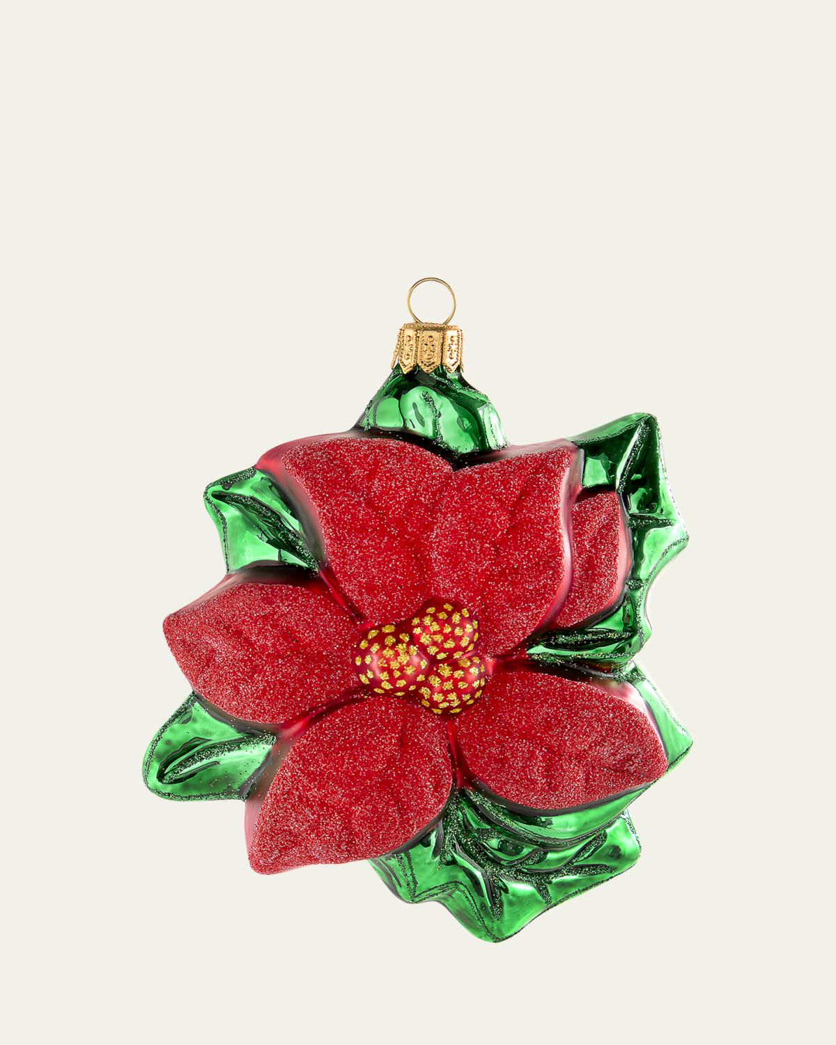 Bergdorf Goodman Poinsettia Christmas Ornament