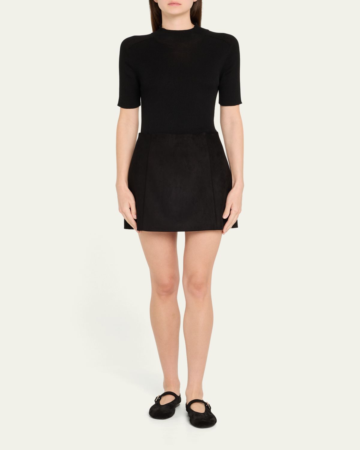 ALICE + OLIVIA Riley Suede Mini Skirt | Thumbnail 2 ALICE + OLIVIA Riley Suede Mini Skirt | Thumbnail 2