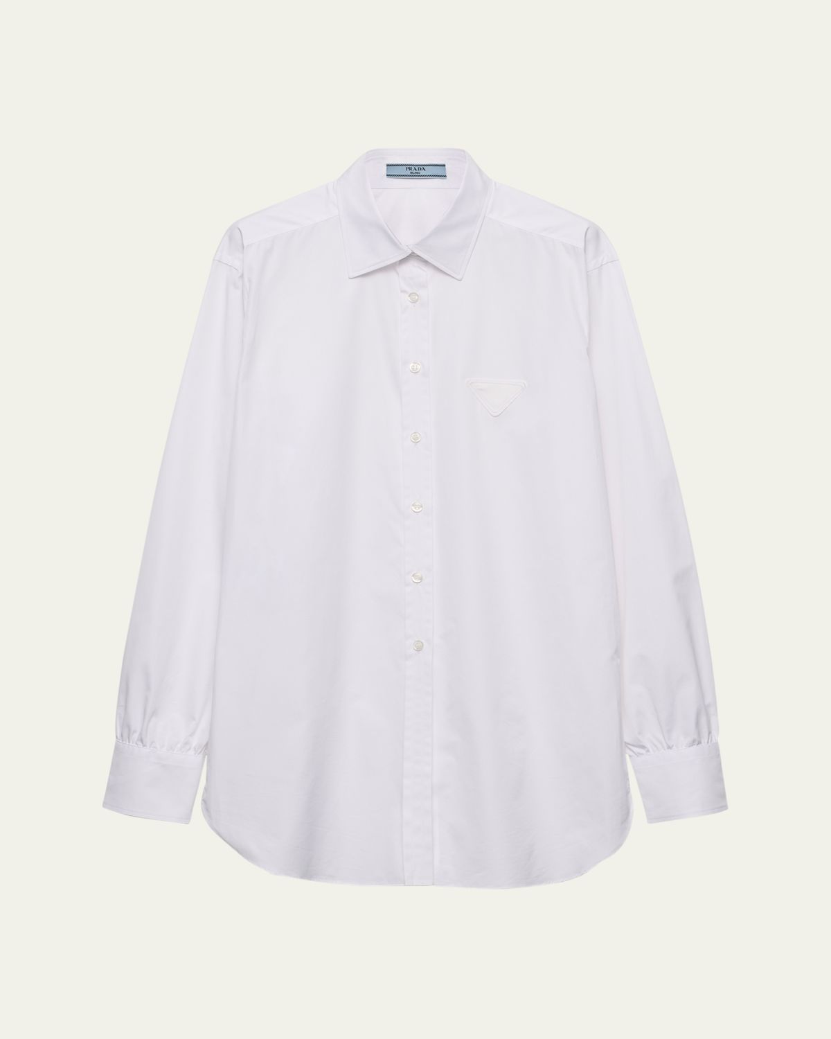 Prada Button Down Poplin Shirt | Thumbnail 5 Prada Button Down Poplin Shirt | Thumbnail 5