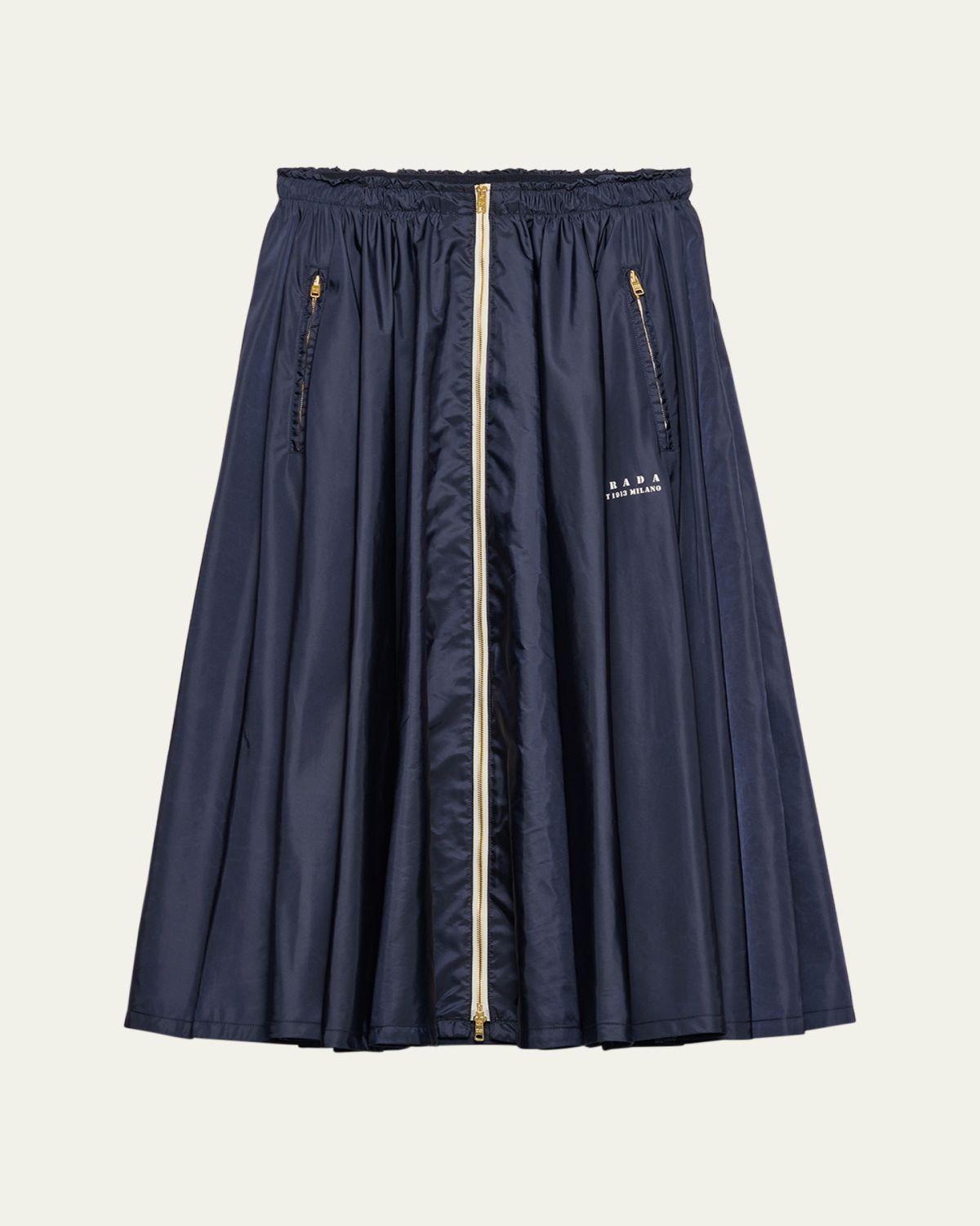 Prada Re-Nylon Pleated Full Skirt