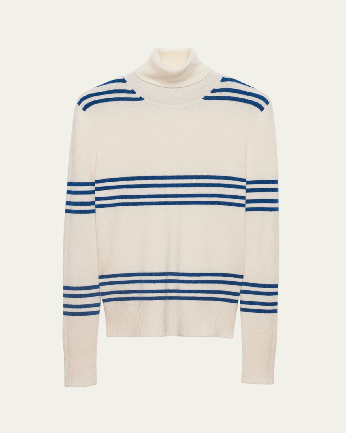 Prada Striped Wool Turtleneck Sweater