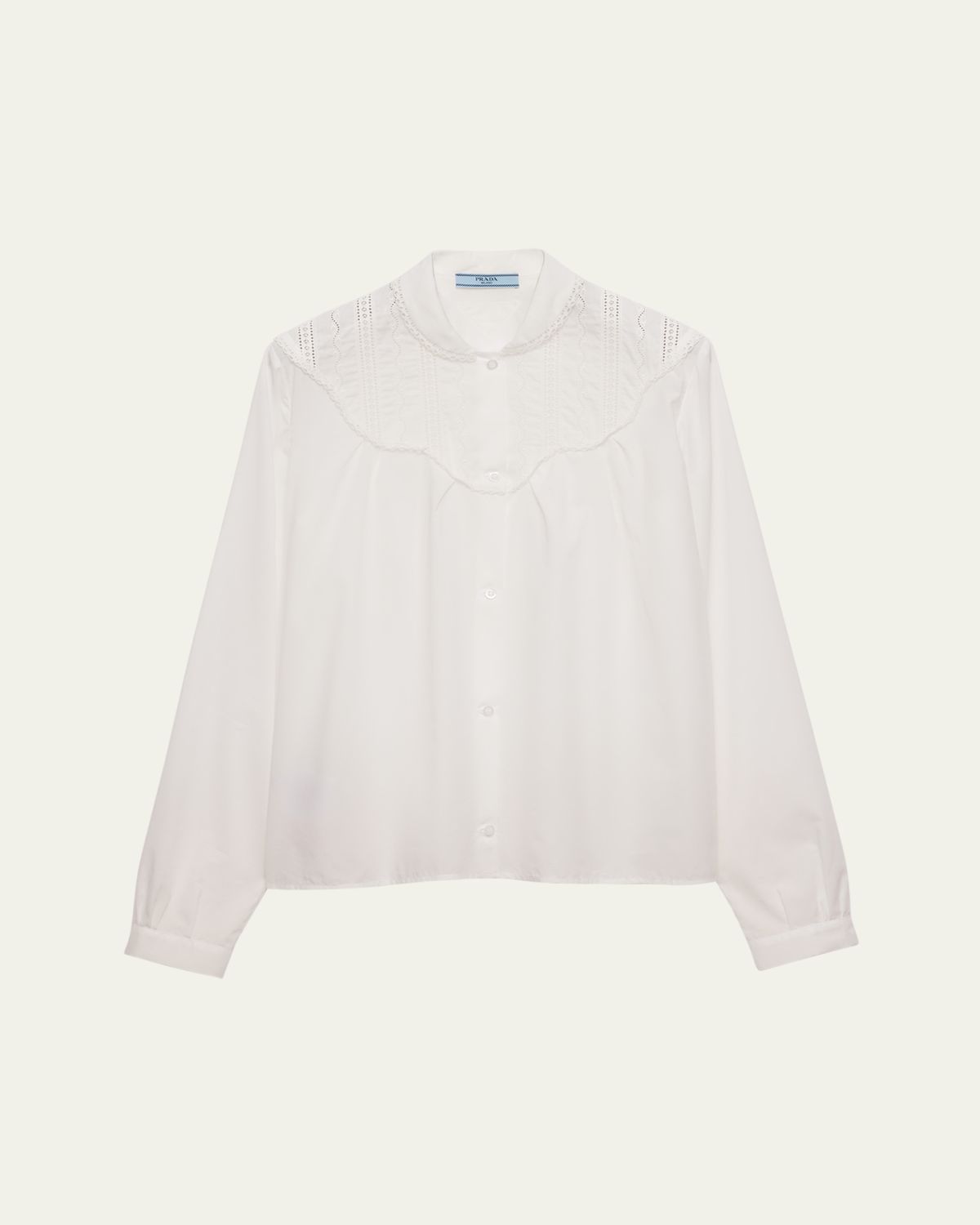 Prada Batista Embroidered Blouse
