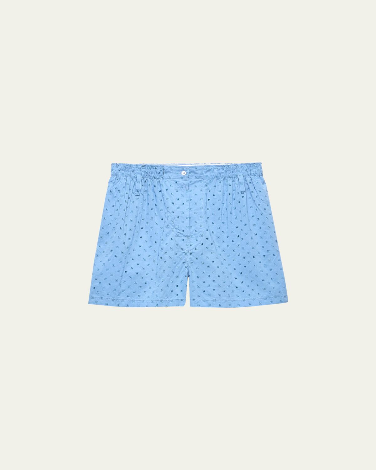 Prada Floral Eyelet Poplin Shorts | Thumbnail 4 Prada Floral Eyelet Poplin Shorts | Thumbnail 4