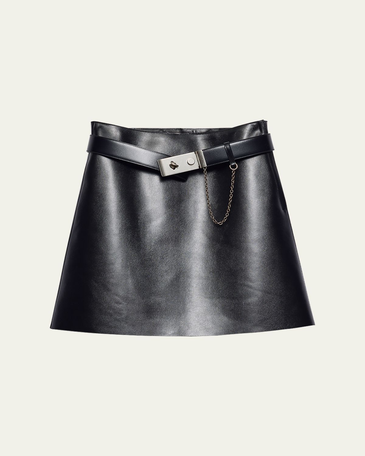 Prada Leather Belted Mini Skirt | Thumbnail 6 Prada Leather Belted Mini Skirt | Thumbnail 6