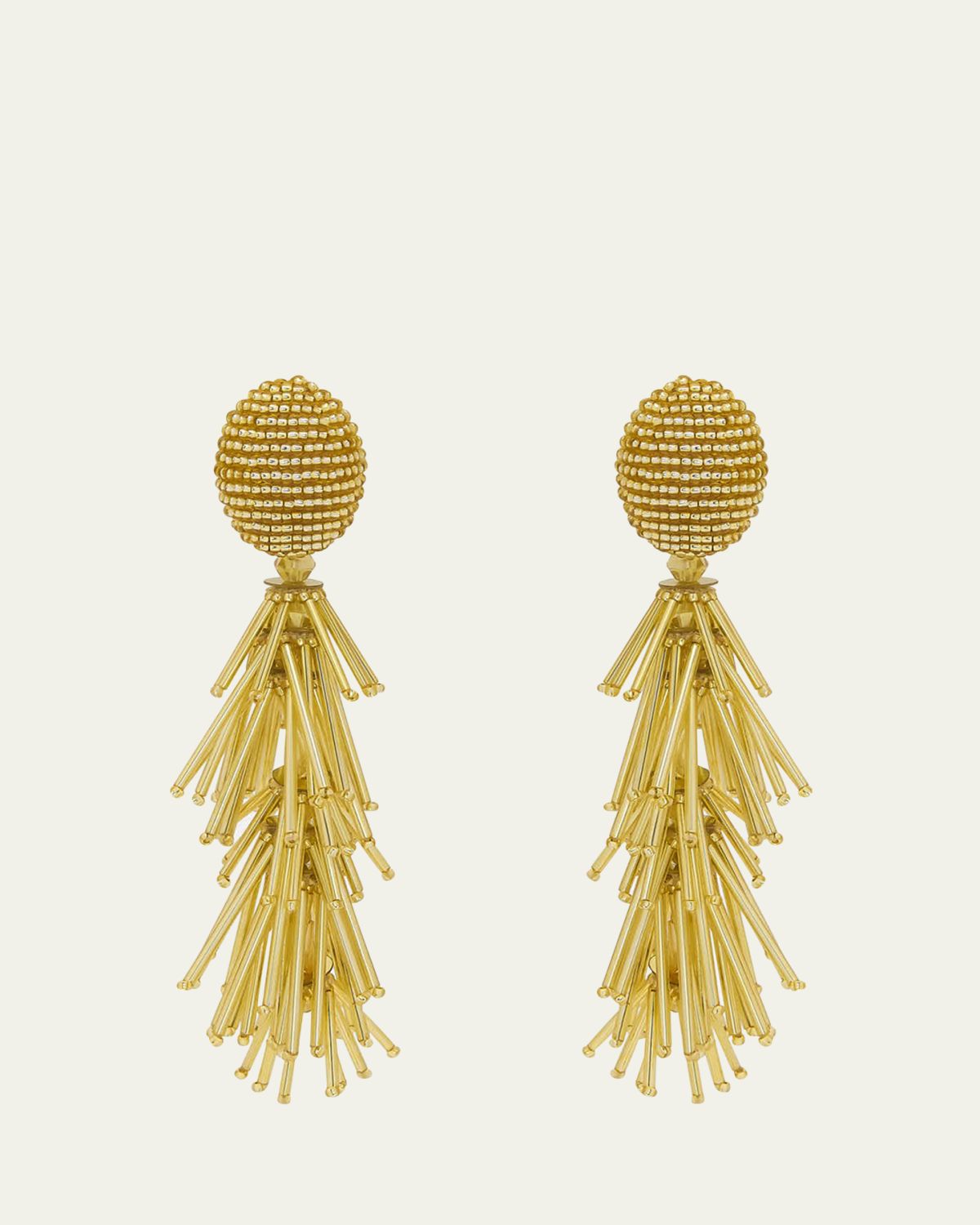 Oscar de la Renta Fringe Tassel Earrings