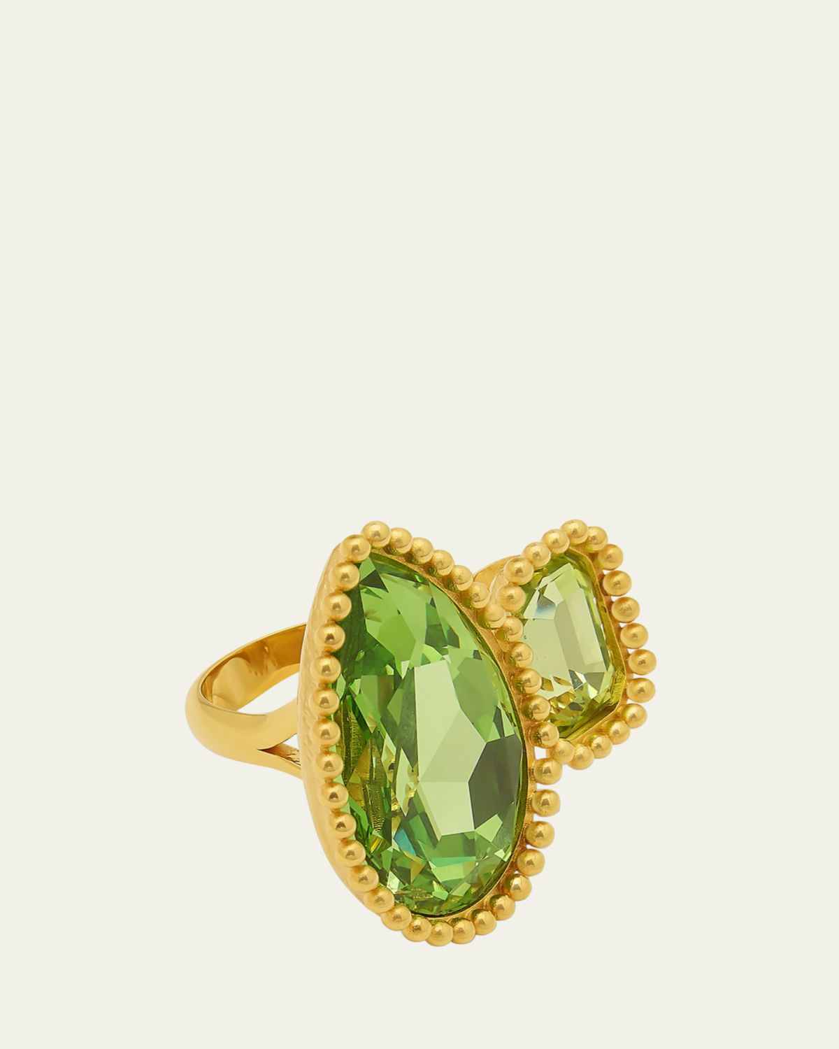 Oscar de la Renta Pear Crystal Ring