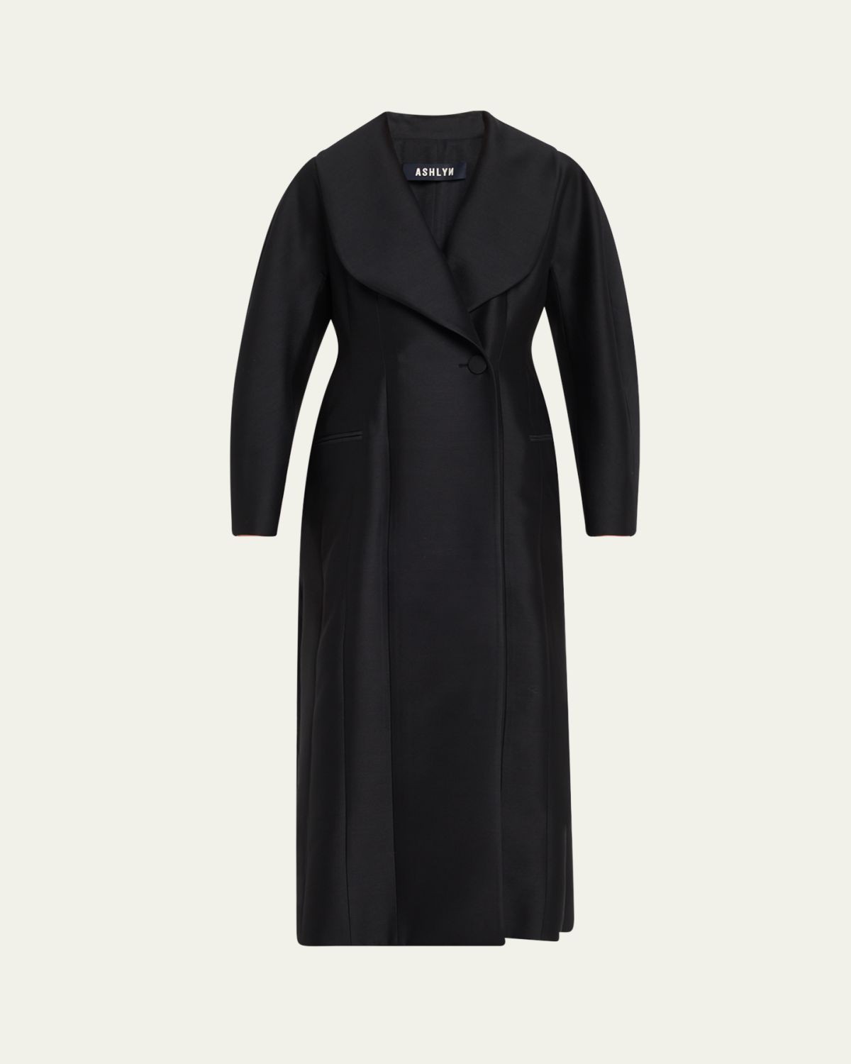 ASHLYN Aislinn Wool Silk Coat Dress