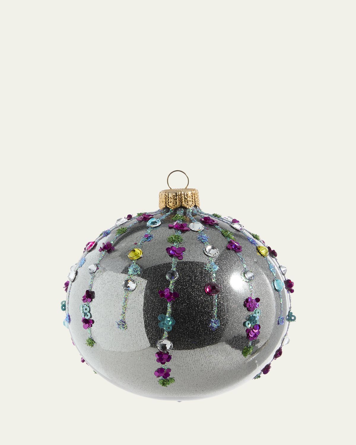 Bergdorf Goodman Glittery Ball Christmas Ornament