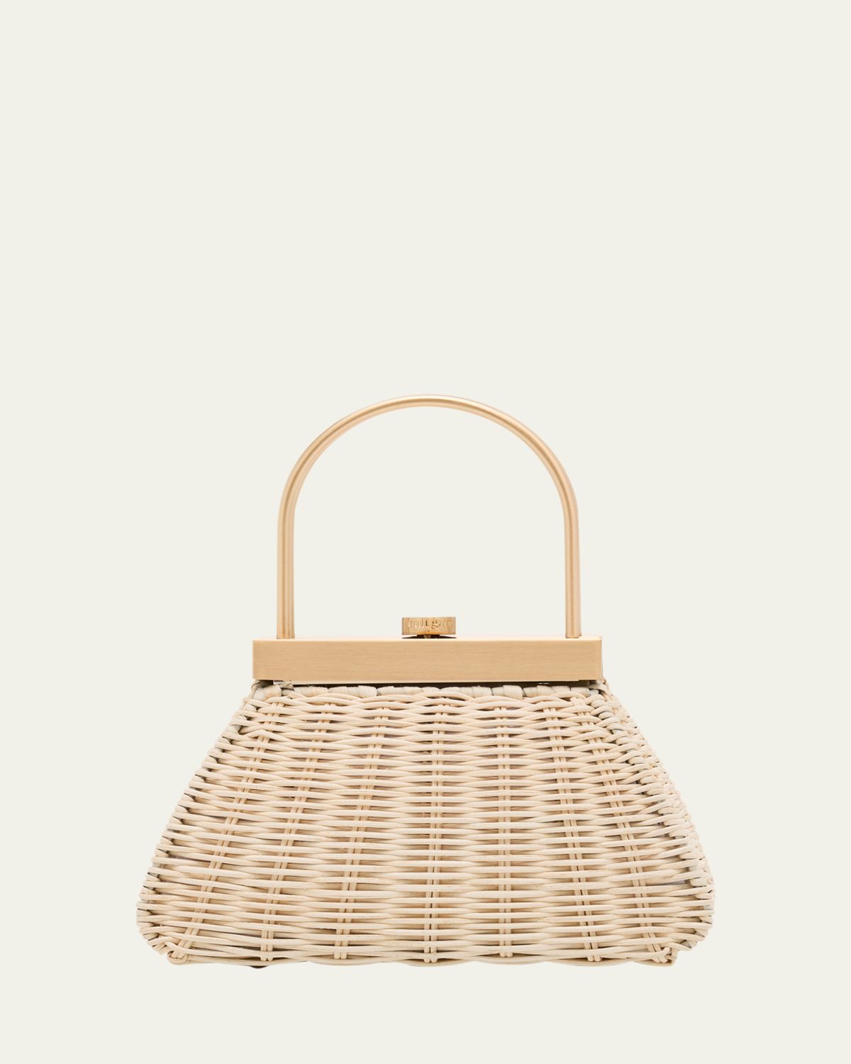 Cult Gaia Estelle Rattan Top-Handle Bag