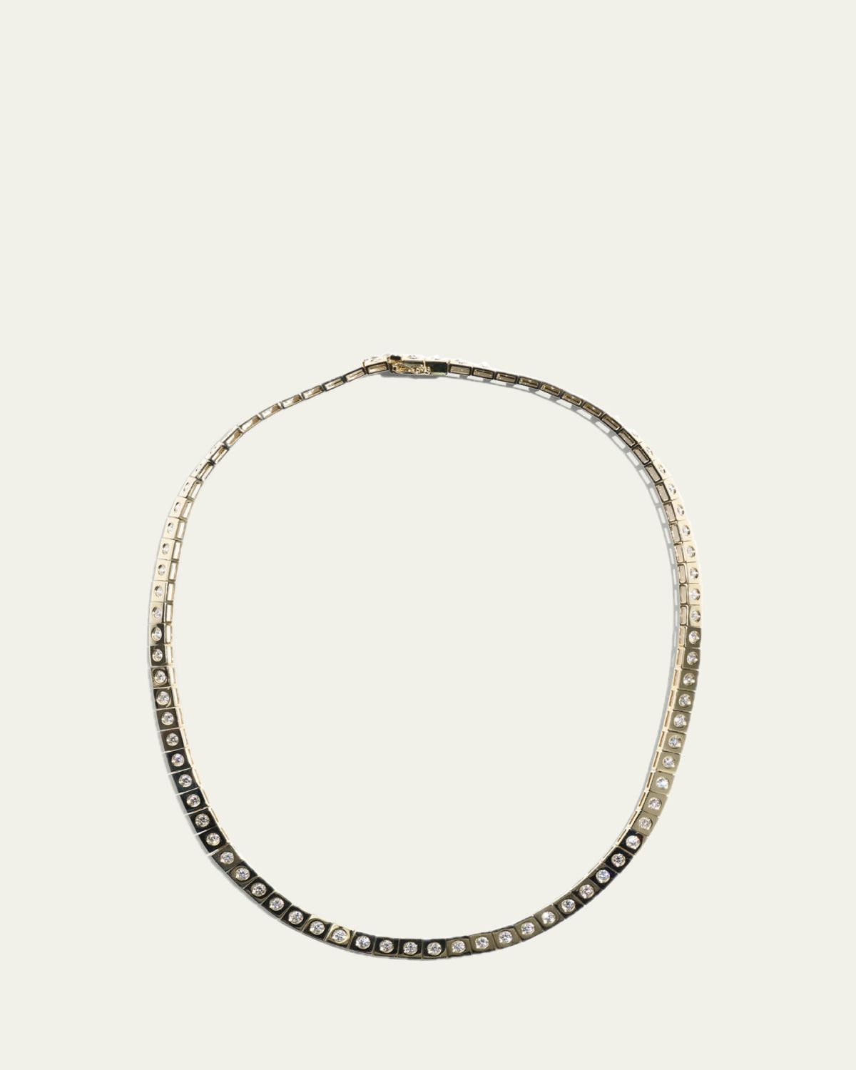 TYPE JEWELRY LEGGO 14K Gold Diamond Tennis Necklace