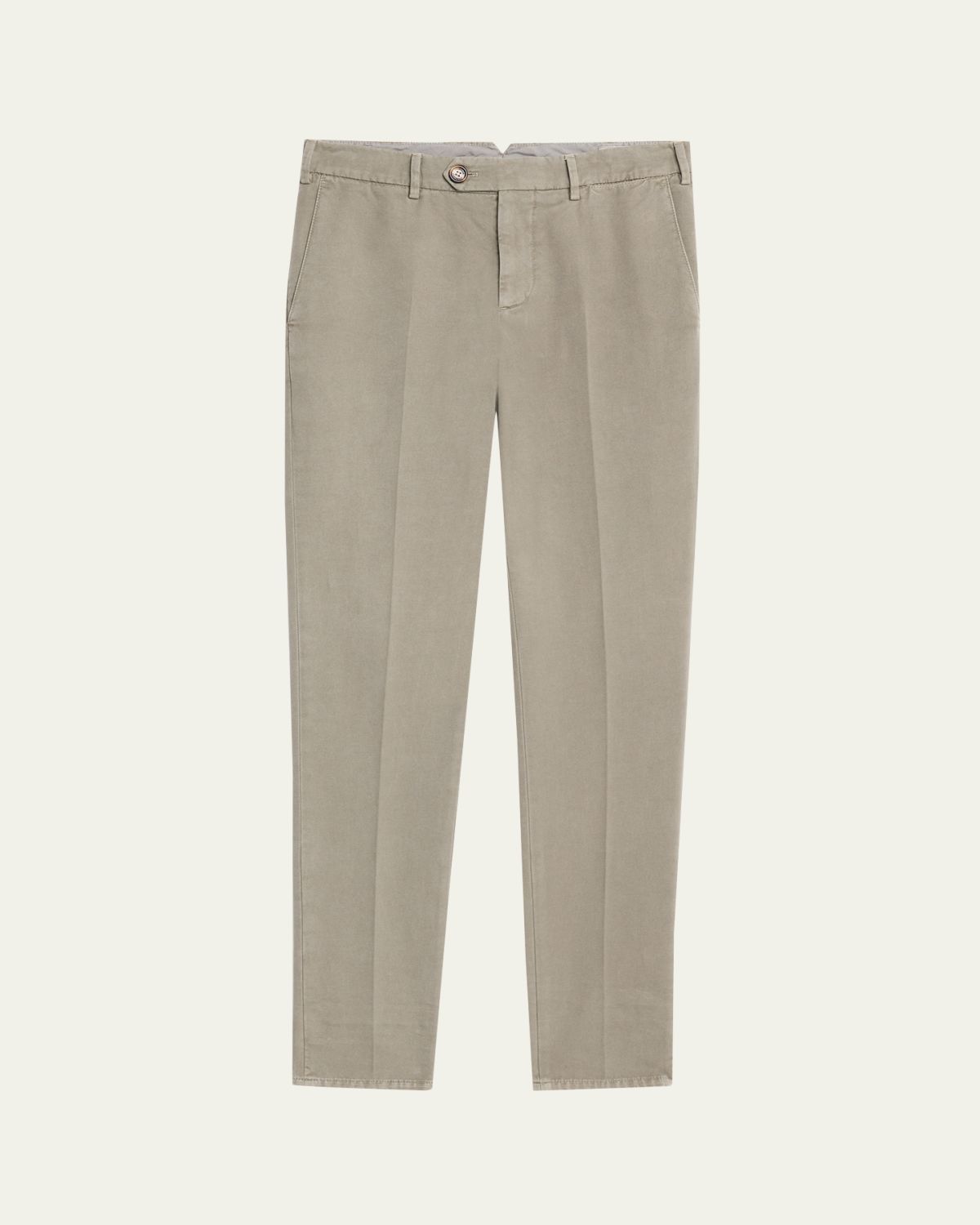 Brunello Cucinelli Men's Modern Fit Flat-Front Pants | Thumbnail 6 Brunello Cucinelli Men's Modern Fit Flat-Front Pants | Thumbnail 6