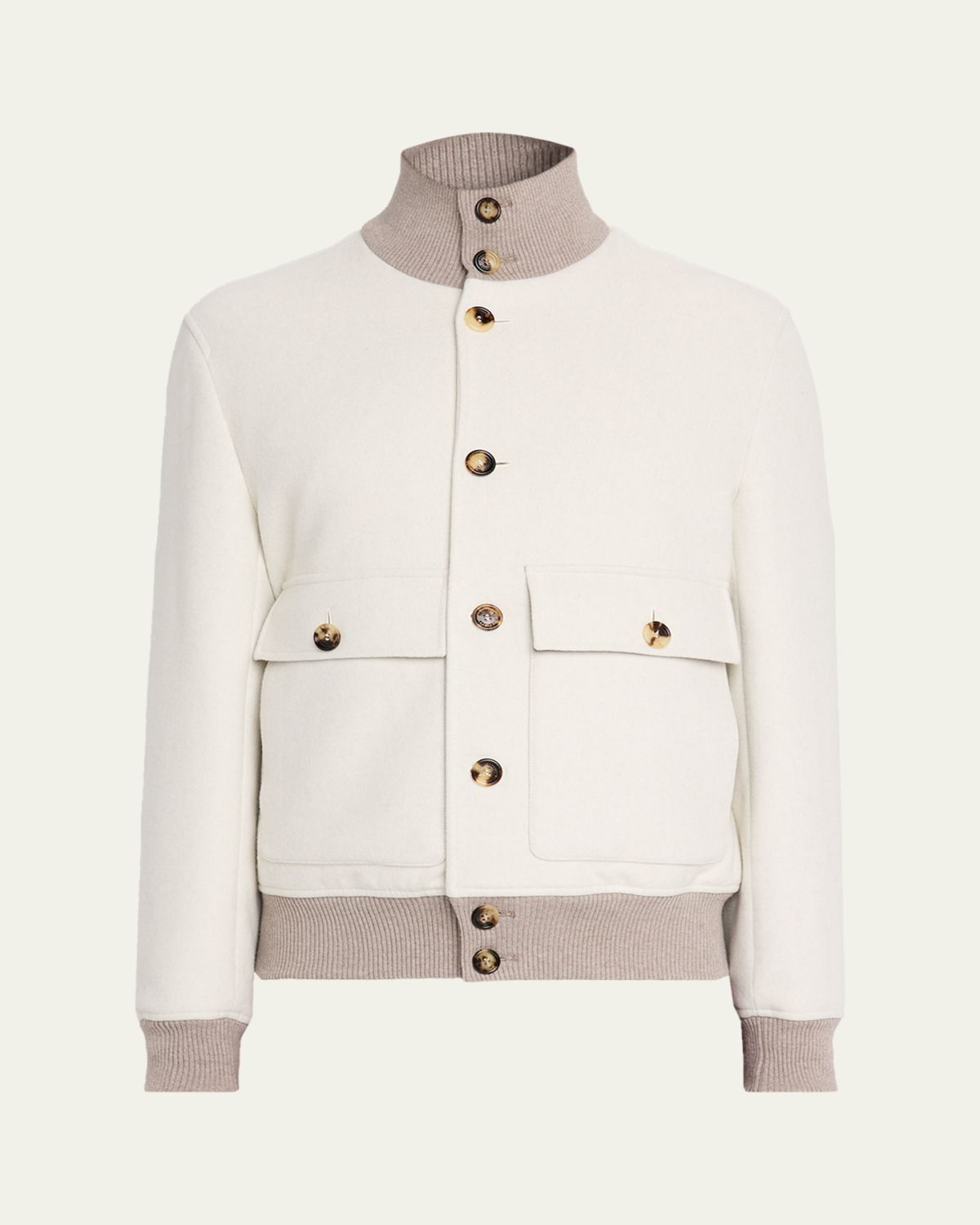 Brunello Cucinelli Men's Wool Button-Front Jacket | Thumbnail 6 Brunello Cucinelli Men's Wool Button-Front Jacket | Thumbnail 6