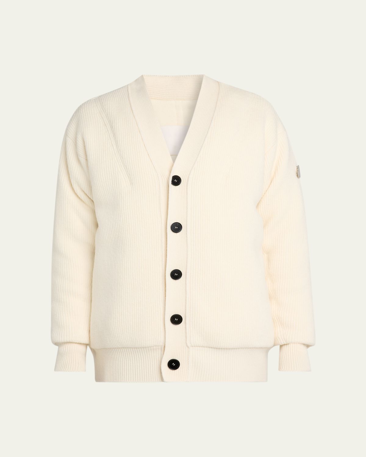 Moncler Genius x JIL SANDER Men 's Wool Rib Cardigan