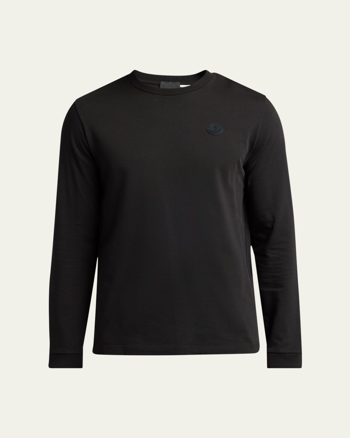 Moncler Men's Cotton Graffiti Logo Long-Sleeve T-Shirt | Thumbnail 6 Moncler Men's Cotton Graffiti Logo Long-Sleeve T-Shirt | Thumbnail 6