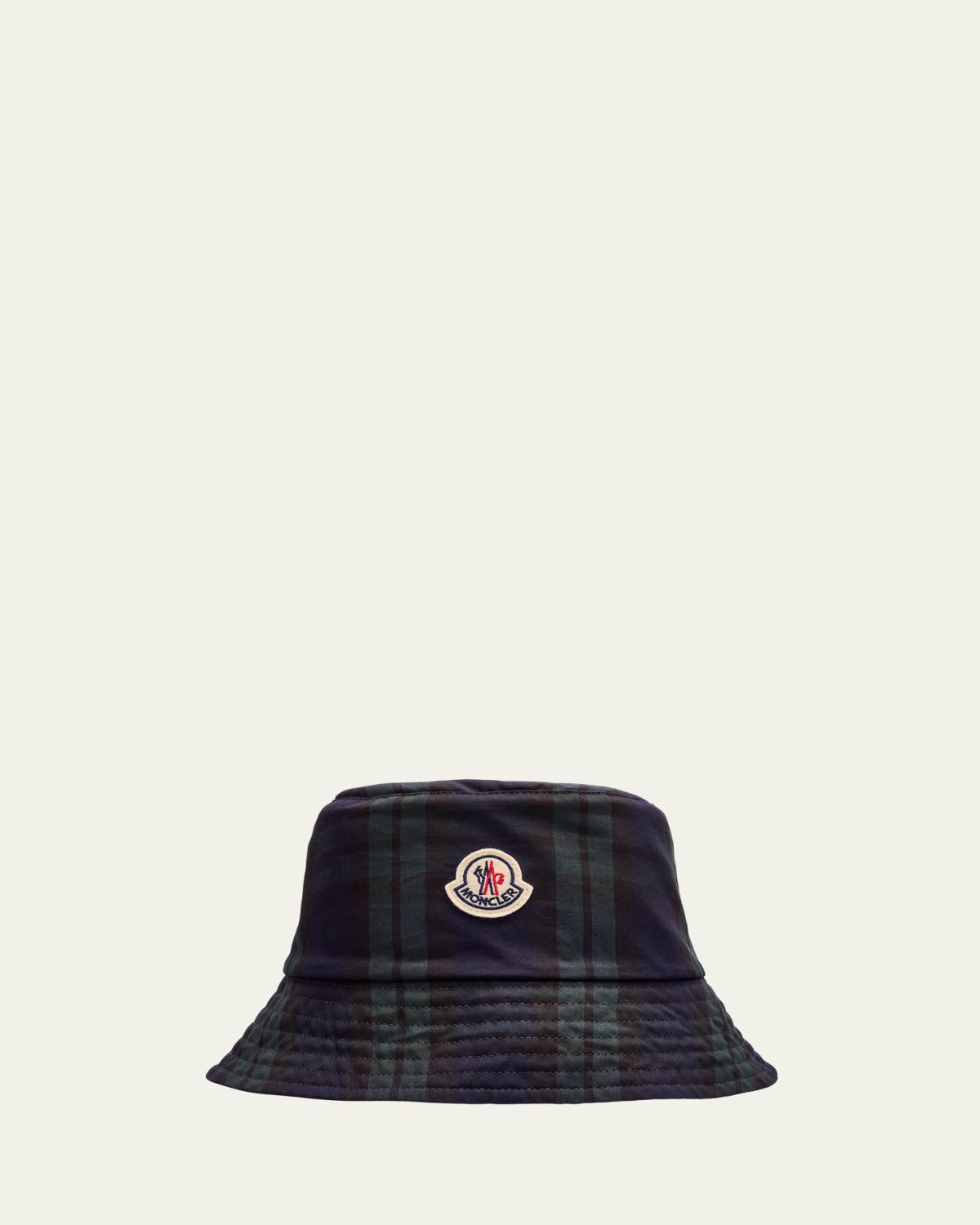 Moncler Men's Archivio Plaid Wool Bucket Hat | Thumbnail 3 Moncler Men's Archivio Plaid Wool Bucket Hat | Thumbnail 3