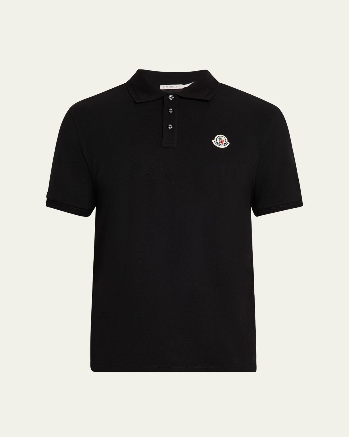 Moncler Men's Chest-Logo Pique Polo Shirt