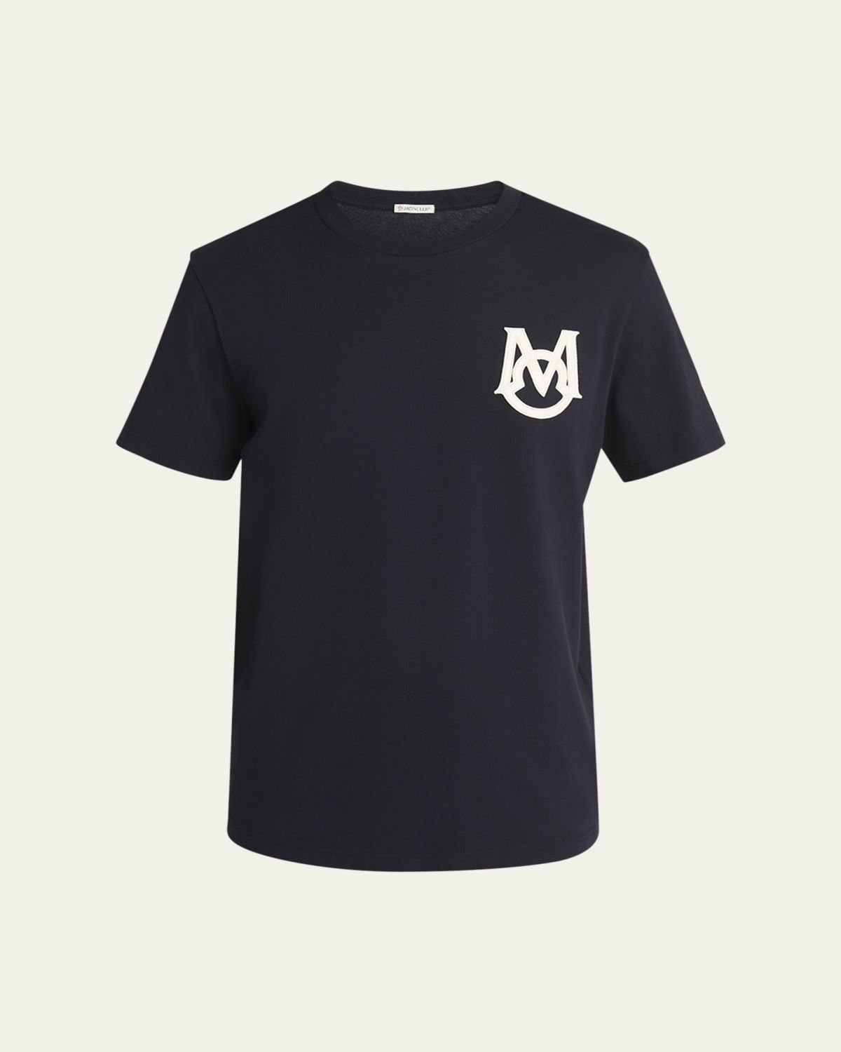 Moncler Men's Monogram Applique Crewneck T-Shirt | Thumbnail 6 Moncler Men's Monogram Applique Crewneck T-Shirt | Thumbnail 6