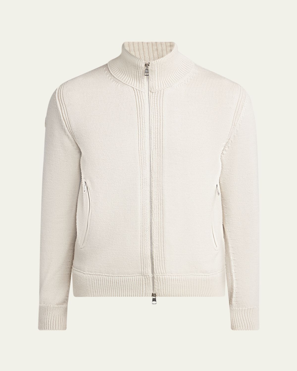 Moncler Men's Edit Padded Back Wool Cardigan | Thumbnail 6 Moncler Men's Edit Padded Back Wool Cardigan | Thumbnail 6