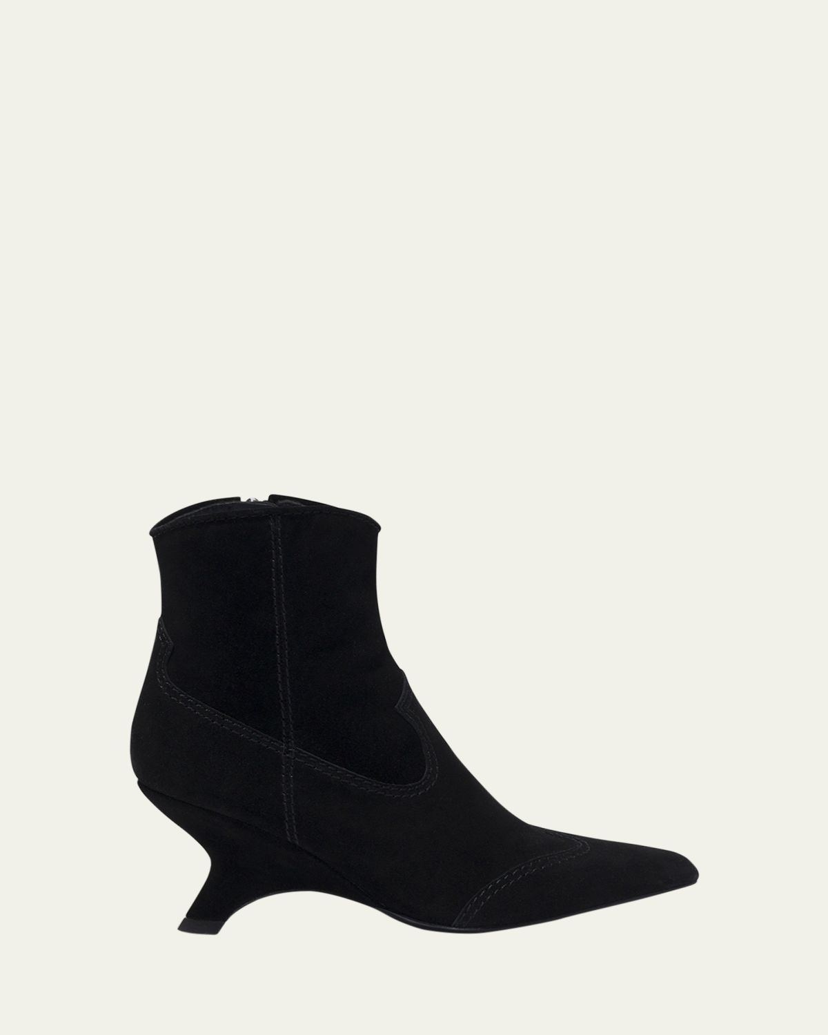 SIMKHAI Shadow Suede Western Booties | Thumbnail 4