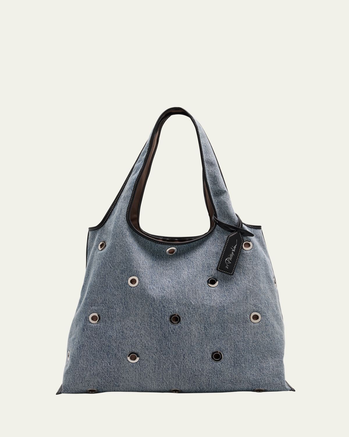 3.1 Phillip Lim Cotton Denim Market Tote Bag