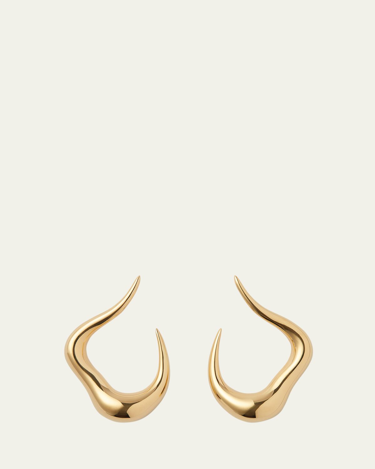 Fernando Jorge 18K Yellow Gold Bold Stream Open Small Earrings