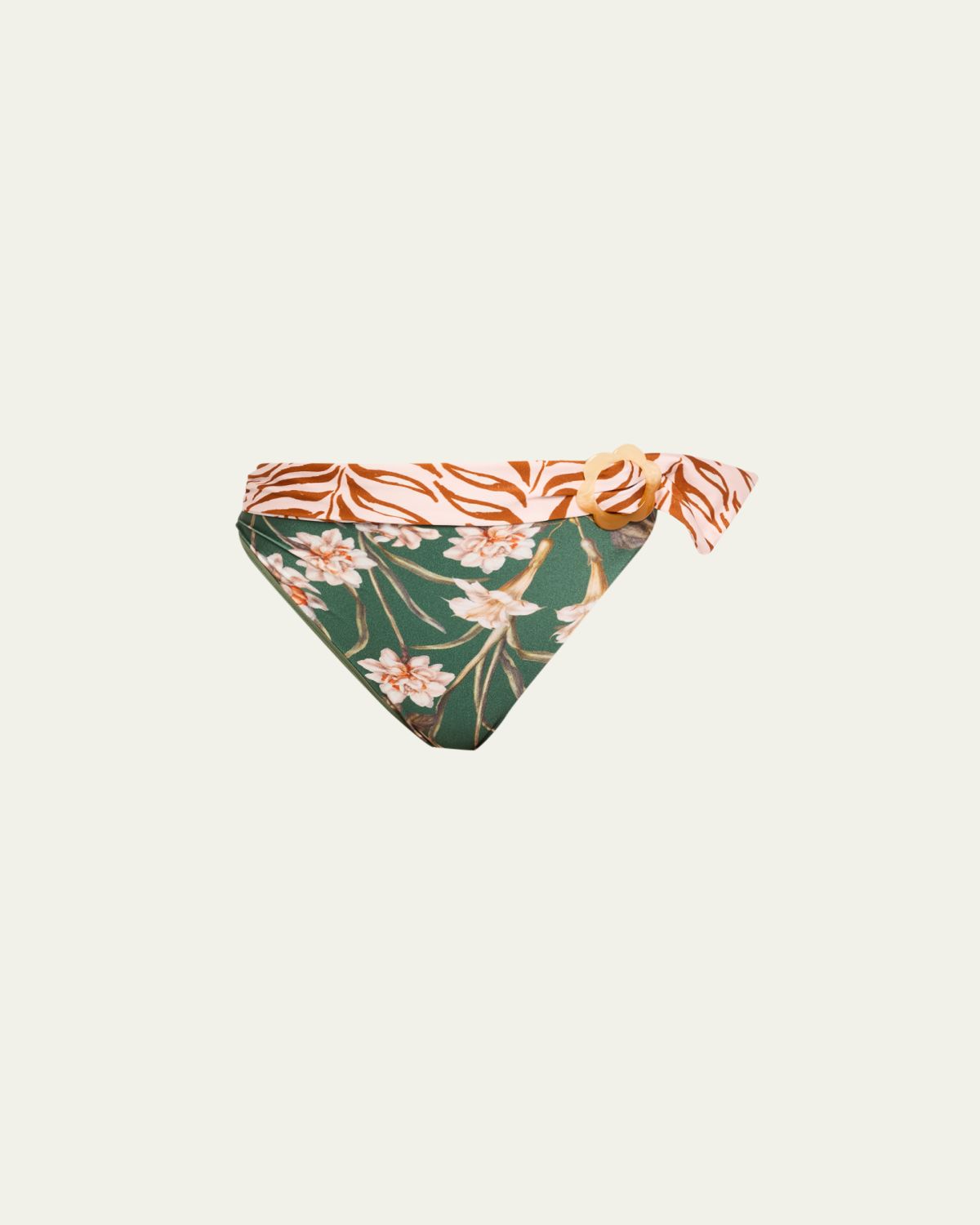 PatBO Botanic Retro High-Waist Bikini Bottoms