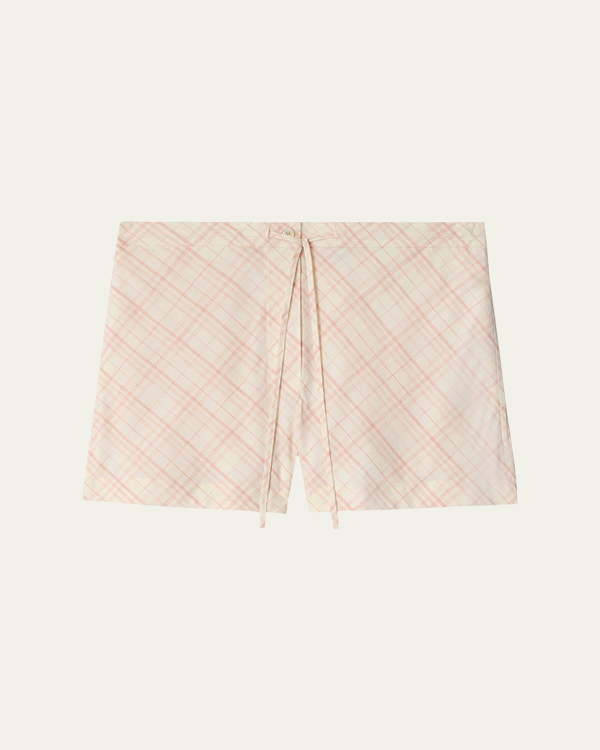 Burberry Check Pajama Shorts