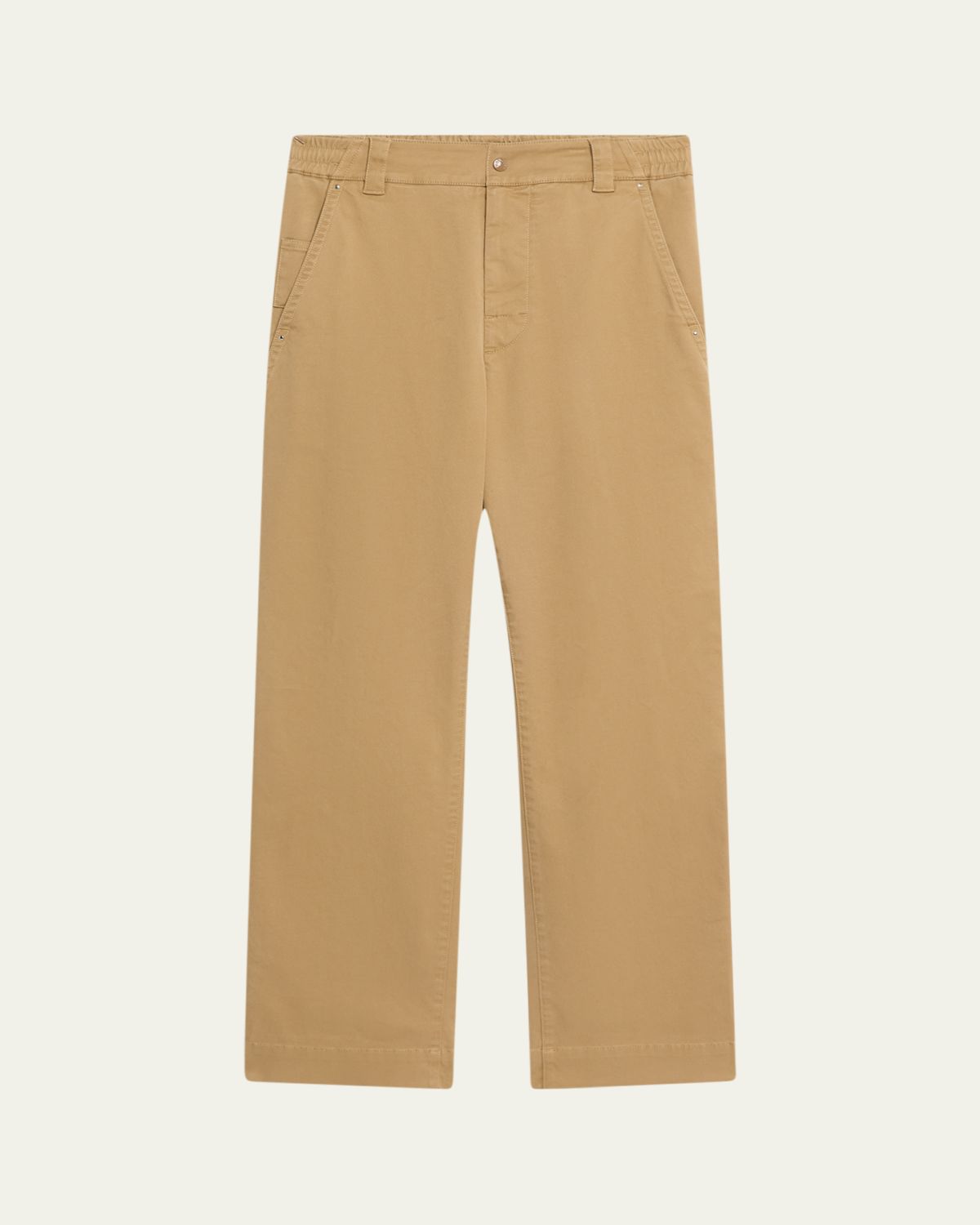 Moncler Men's Archive Tan Stretch Jogger Trousers
