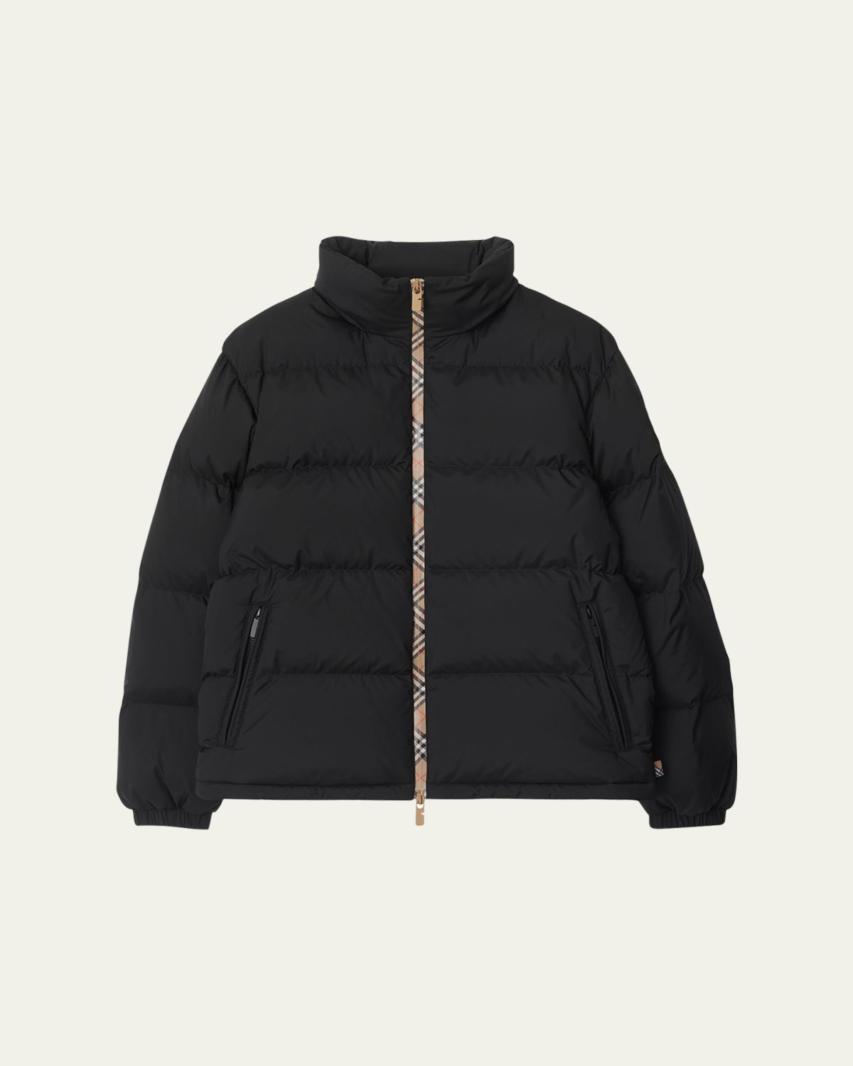 Burberry Men's Check-Zip Down Jacket | Thumbnail 3 Burberry Men's Check-Zip Down Jacket | Thumbnail 3