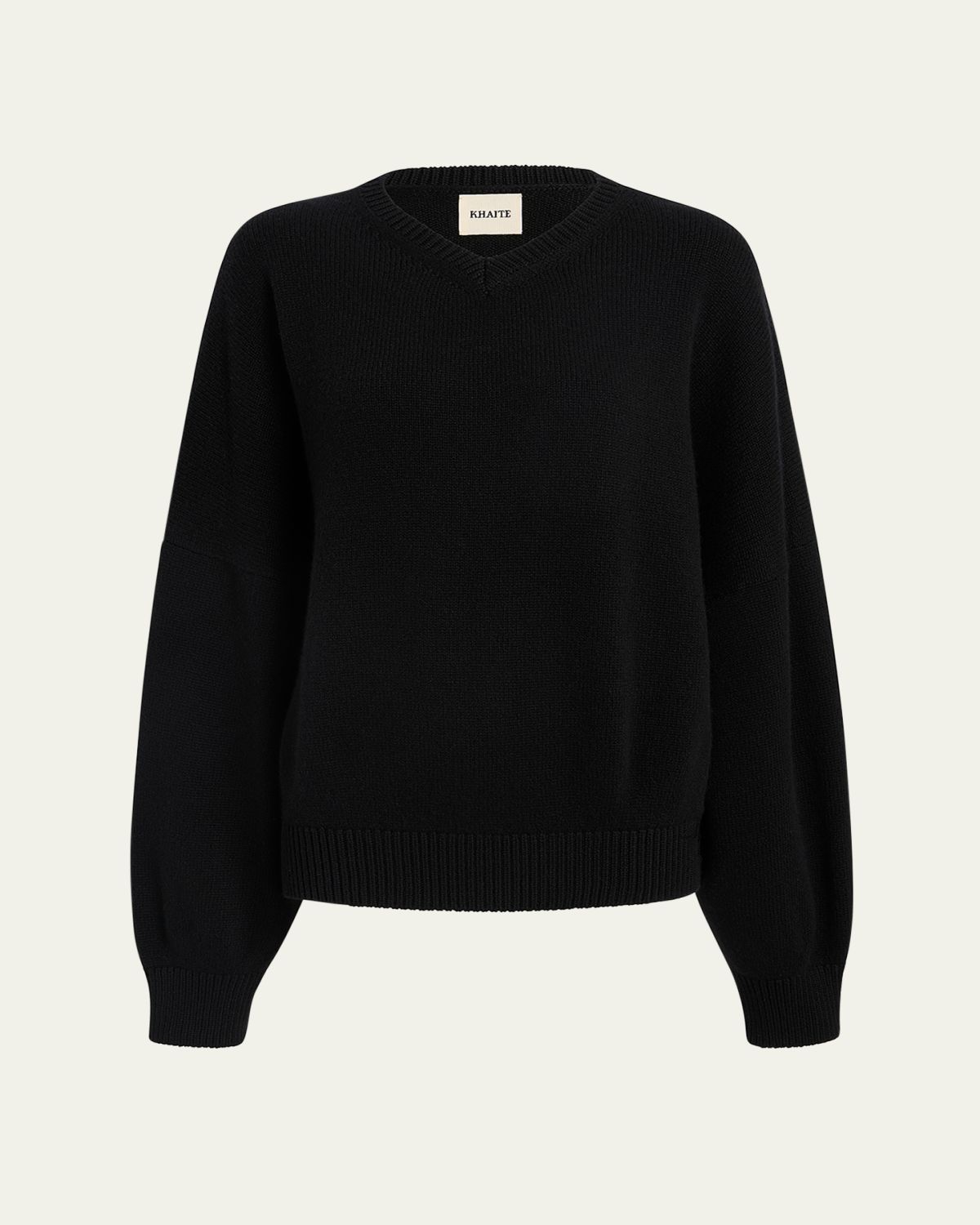 Khaite Wolfe V-Neck Cashmere Sweater
