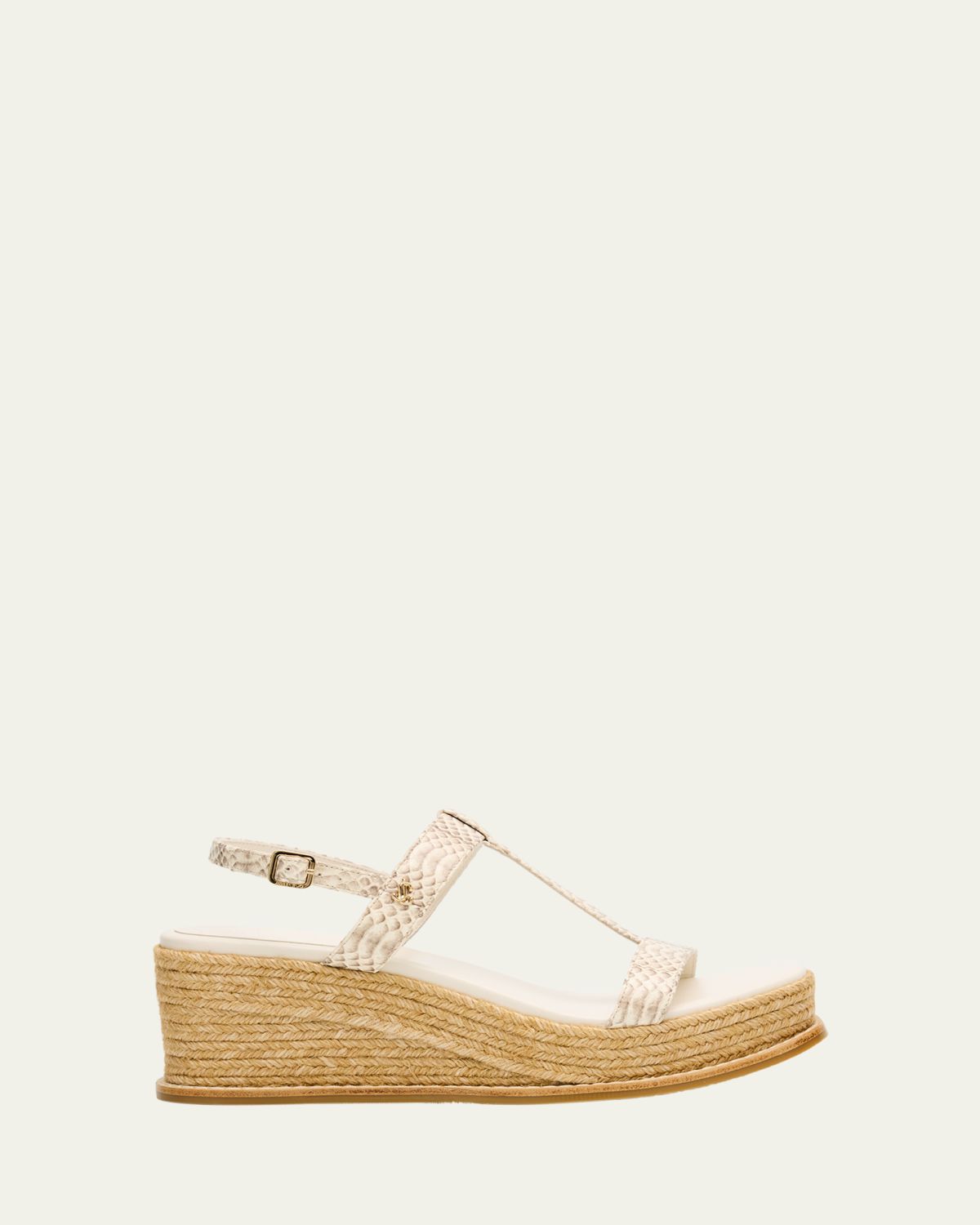 Jimmy Choo Theia 60 Snake-Printed Leather Wedge Sandals