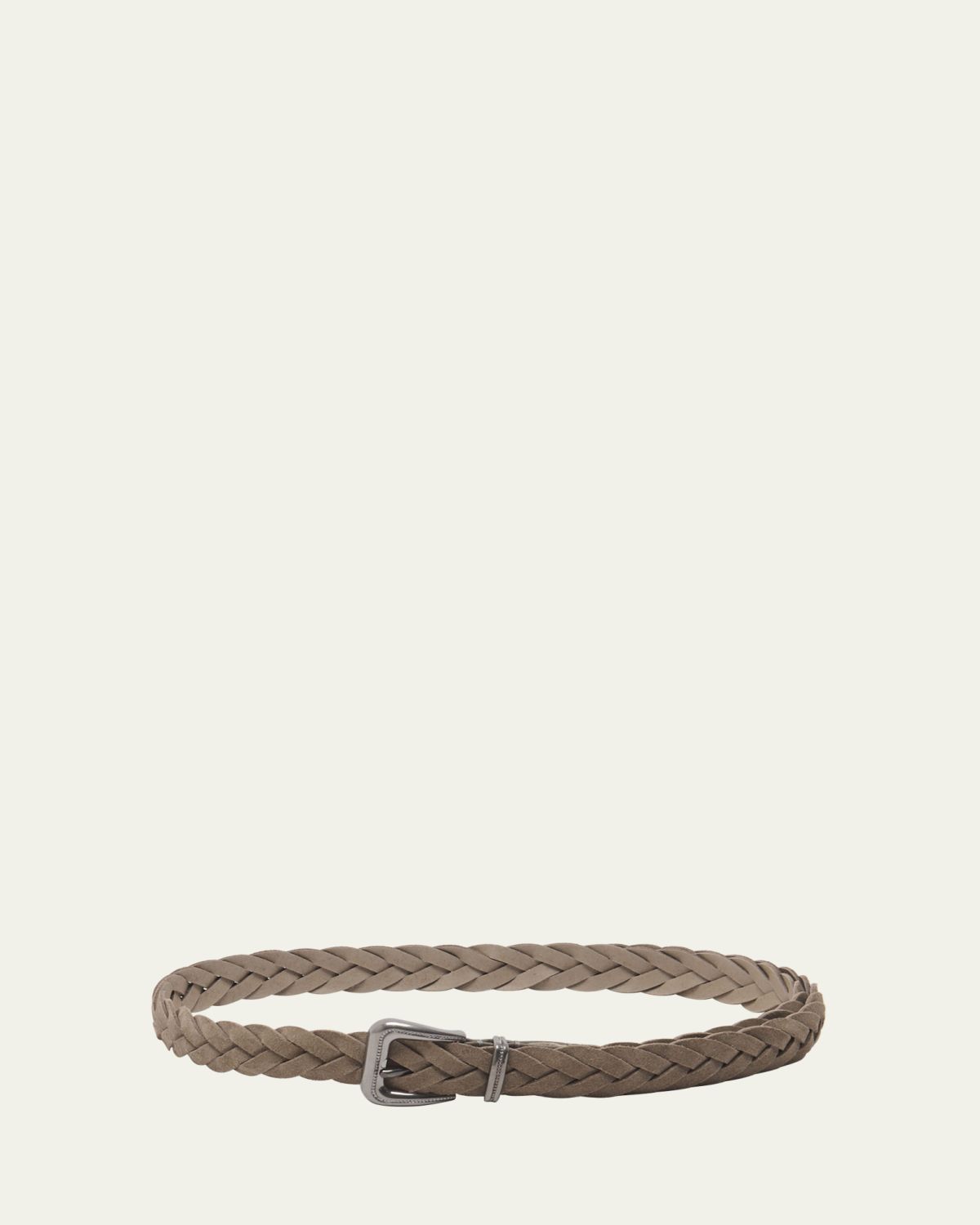 Brunello Cucinelli Braided Suede Western Belt