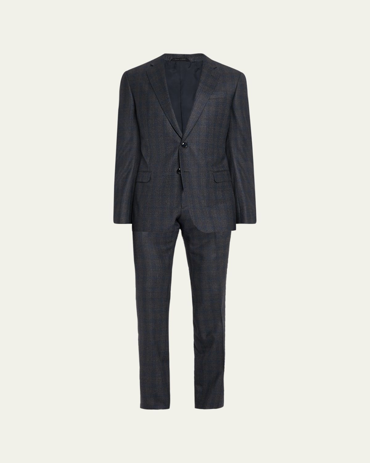 Giorgio Armani Men's Blurred Plaid G Line Two-Piece Suit | Thumbnail 6
