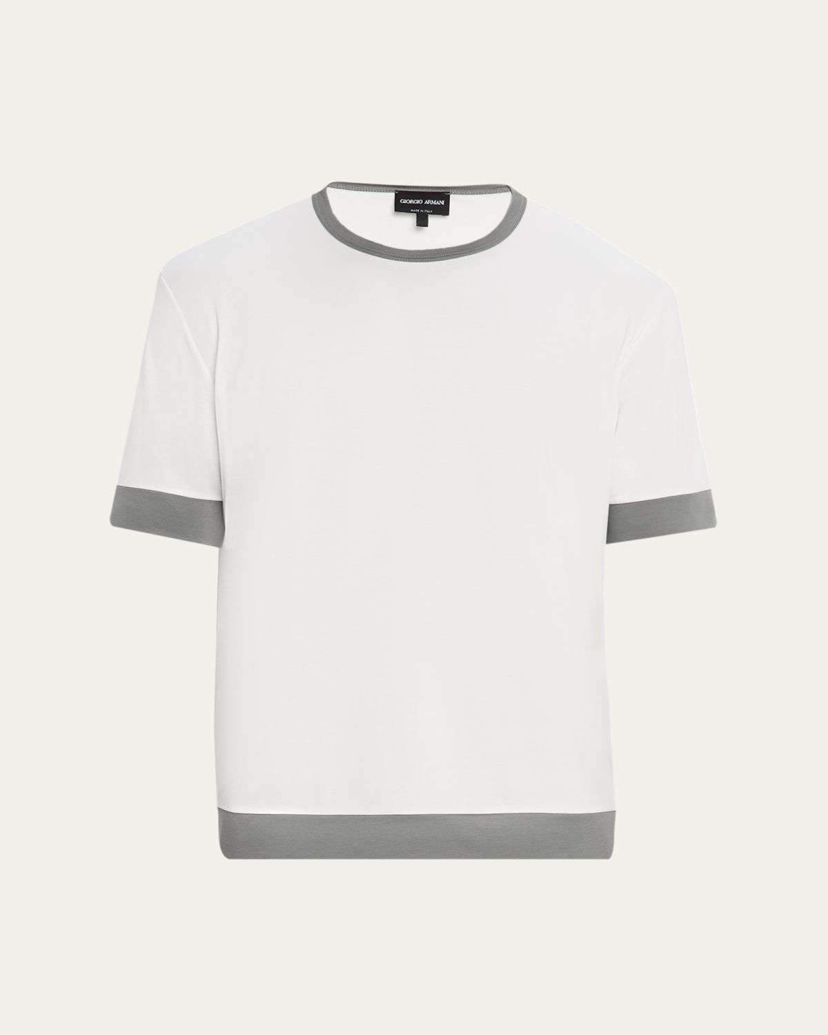 Giorgio Armani Men's Interlock Jersey Crewneck T-Shirt