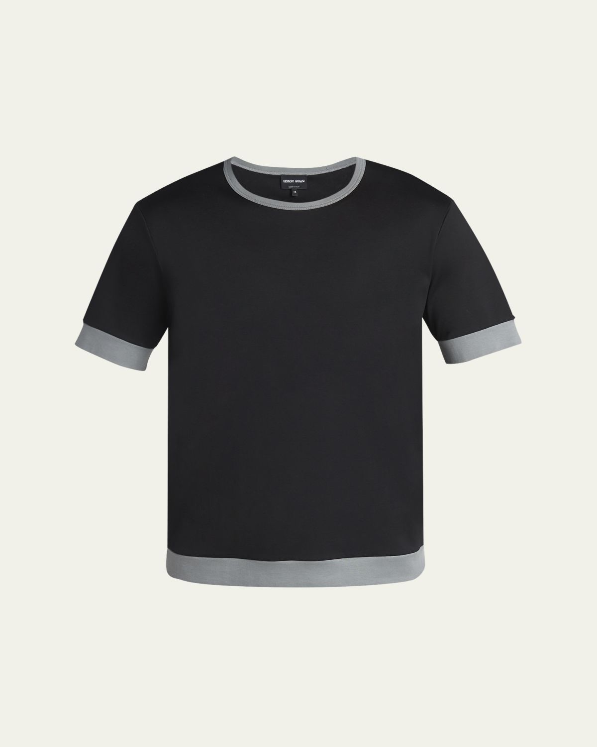 Giorgio Armani Men's Interlock Jersey Crewneck T-Shirt