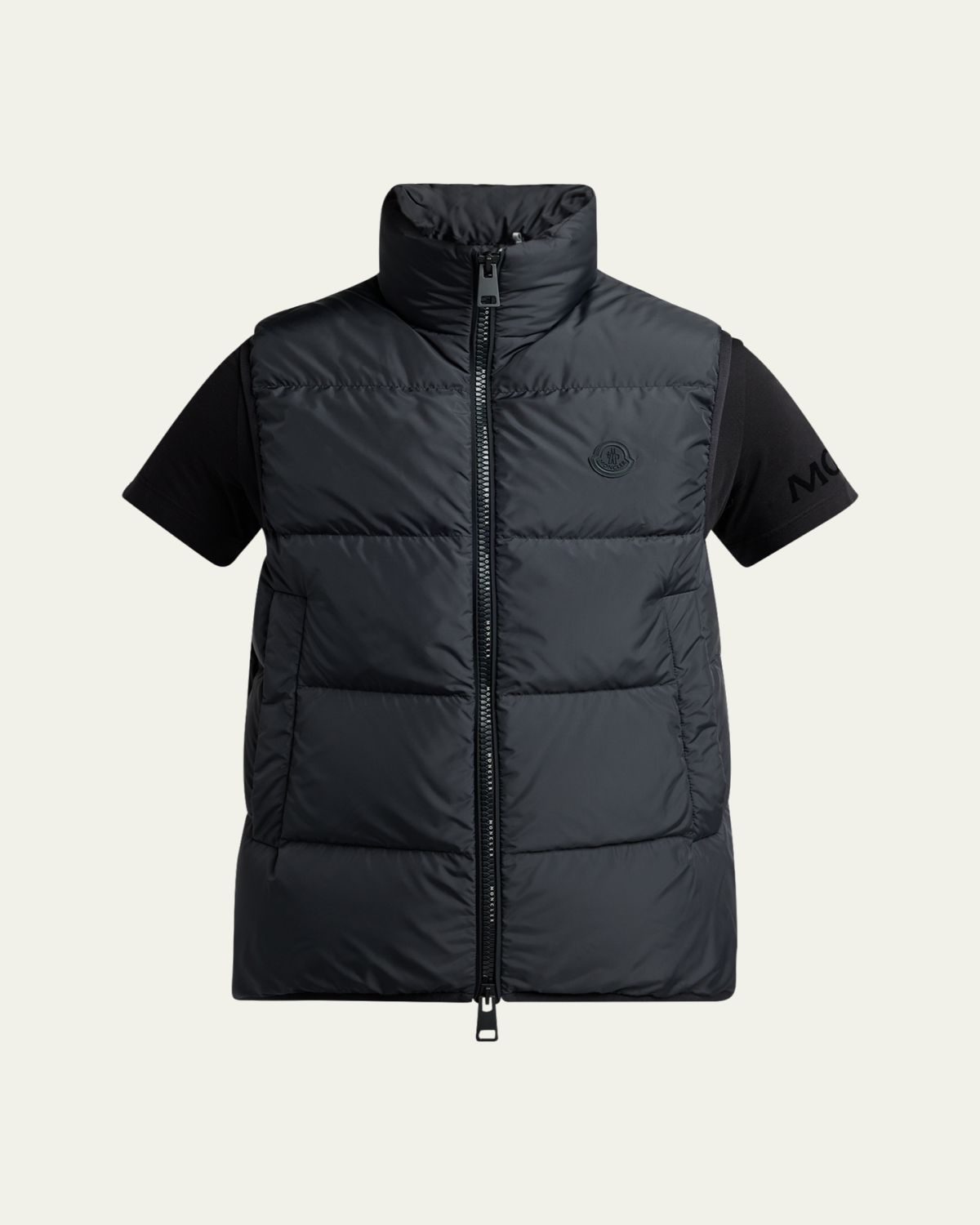 Moncler Men's Gabas Short Sleeve Padded Vest