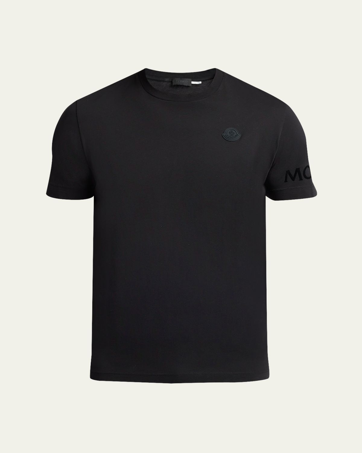 Moncler Men's Washed Cotton Logo T-Shirt | Thumbnail 6 Moncler Men's Washed Cotton Logo T-Shirt | Thumbnail 6