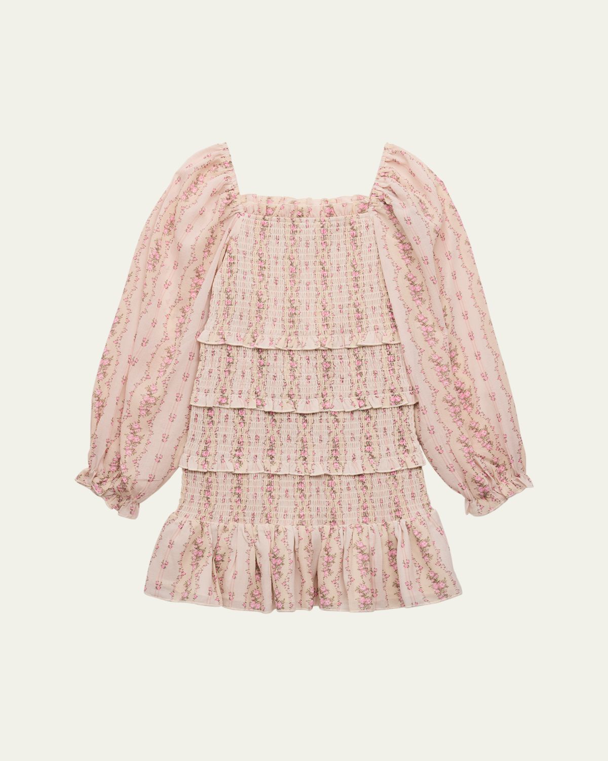 KatieJ NYC Girl's Tween Laila Long-leeve Dress, ize -XL