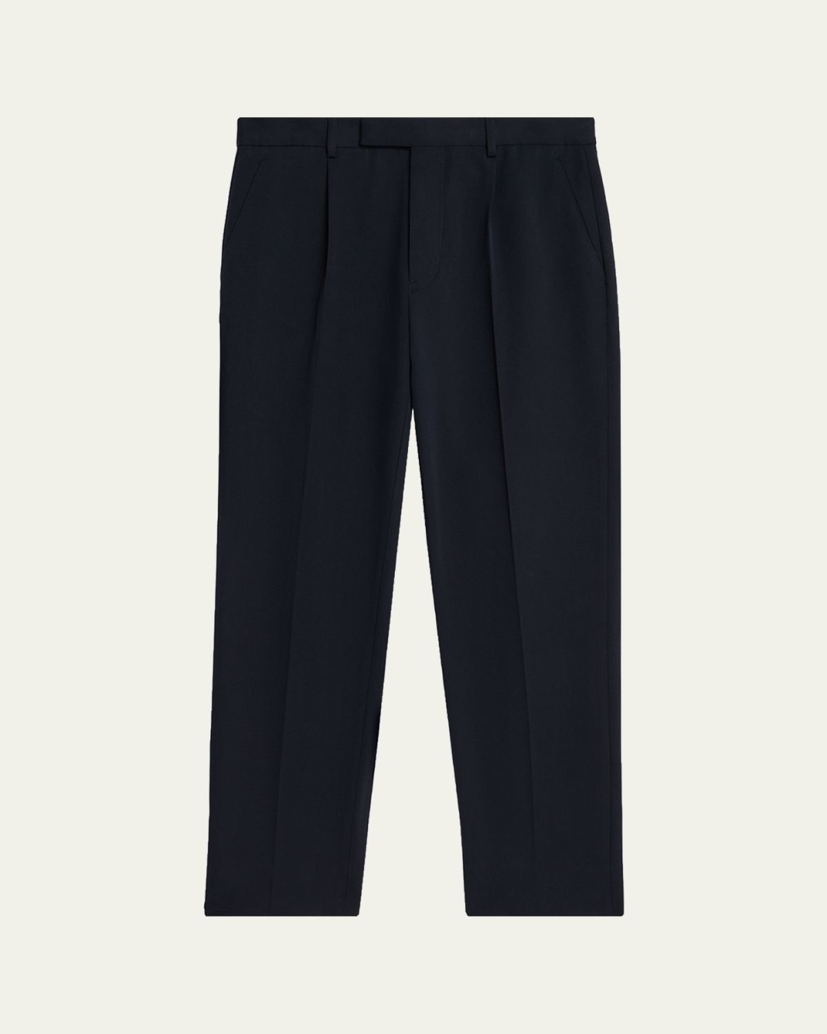 ZEGNA Men's Cotton and Wool Single-Pleated Pants | Thumbnail 6 ZEGNA Men's Cotton and Wool Single-Pleated Pants | Thumbnail 6