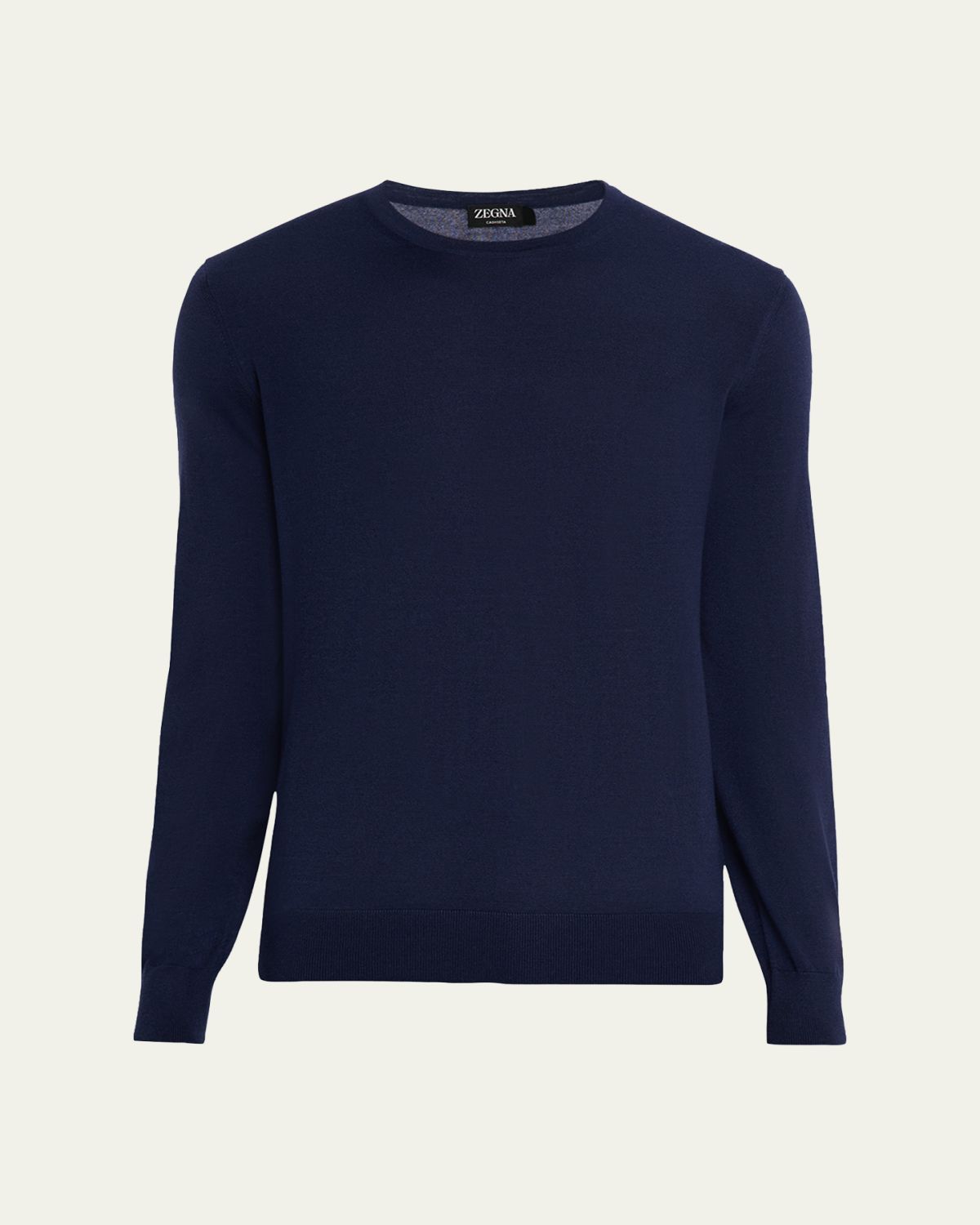 ZEGNA Men's Cashseta Cashmere and Silk Crewneck Sweater