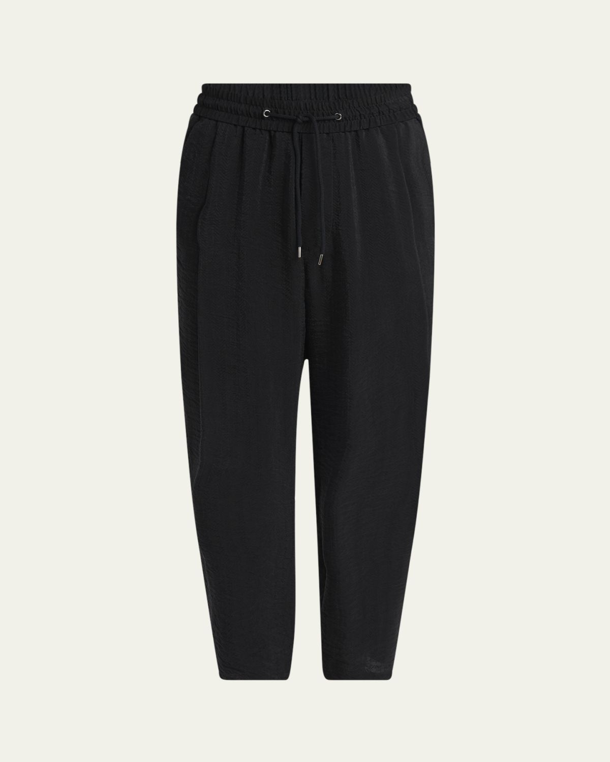 Giorgio Armani Men's Cupro Blend Drawstring Trousers