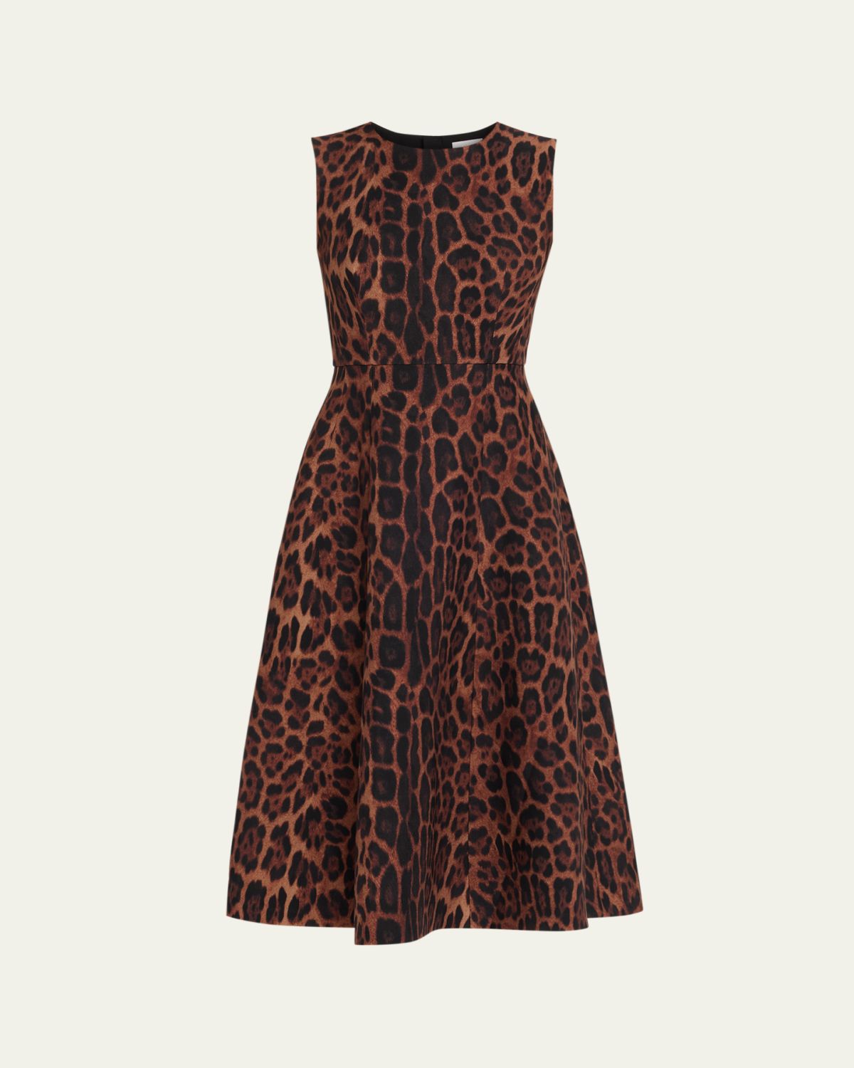 Adam Lippes Eloise Ocelot-Print Sleeveless Dress